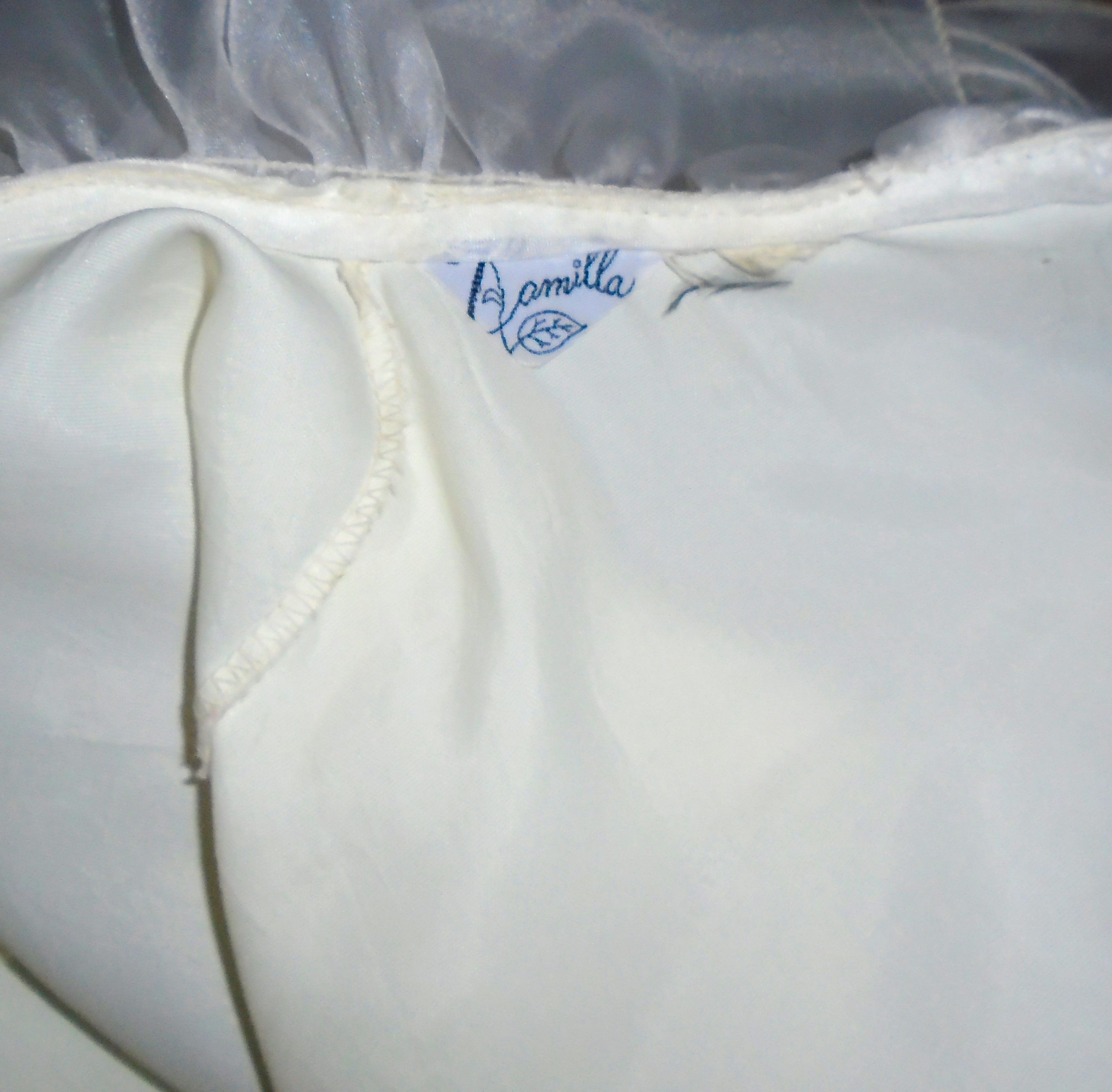 Vintage Vintage Camilla 60s White Ruffled Chiffon Blouse M Size M / US 6-8 / IT 42-44 - 7 Thumbnail