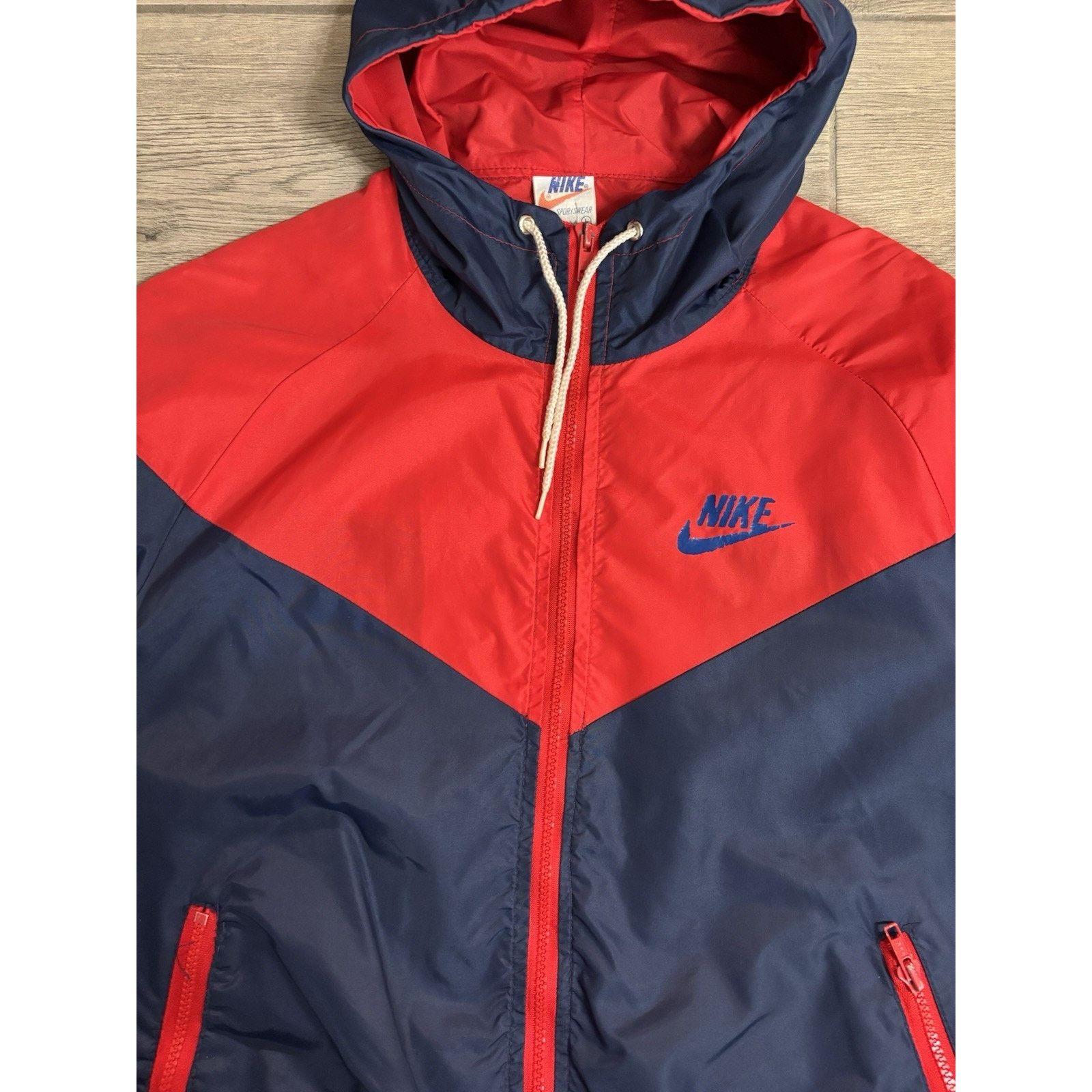 Nike Vintage 70's 80s Mens Nike Full Zip Track Windbreaker USA L Size US L / EU 52-54 / 3 - 2 Thumbnail