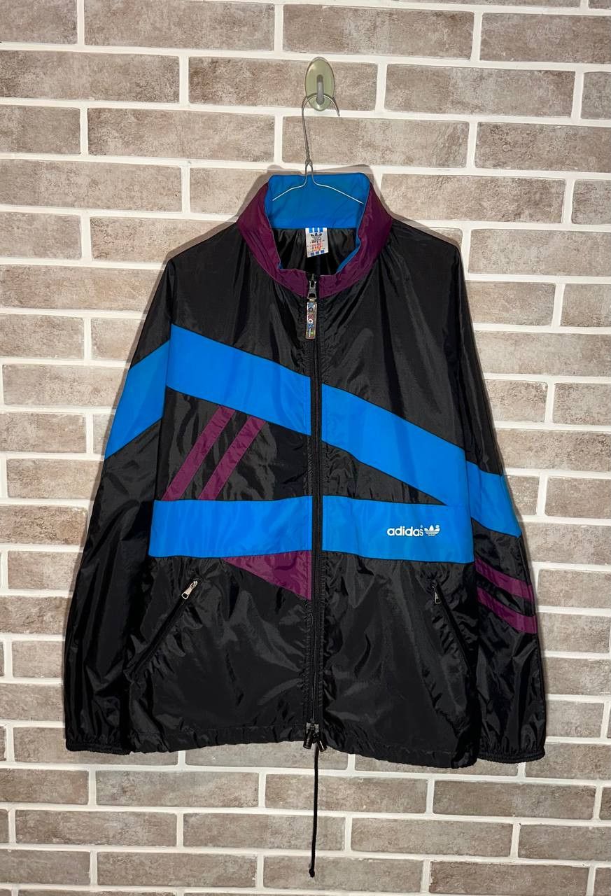 Adidas × Vintage Adidas nylon track running windbreaker jacket vintage 90s Size US L / EU 52-54 / 3 - 1 Thumbnail