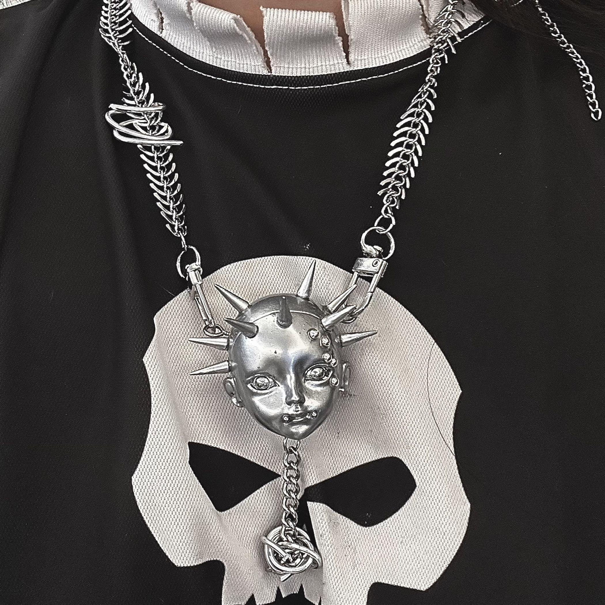 Other Dark STEAL! Y2K Chains Necklace Chain Size ONE SIZE - 4 Thumbnail