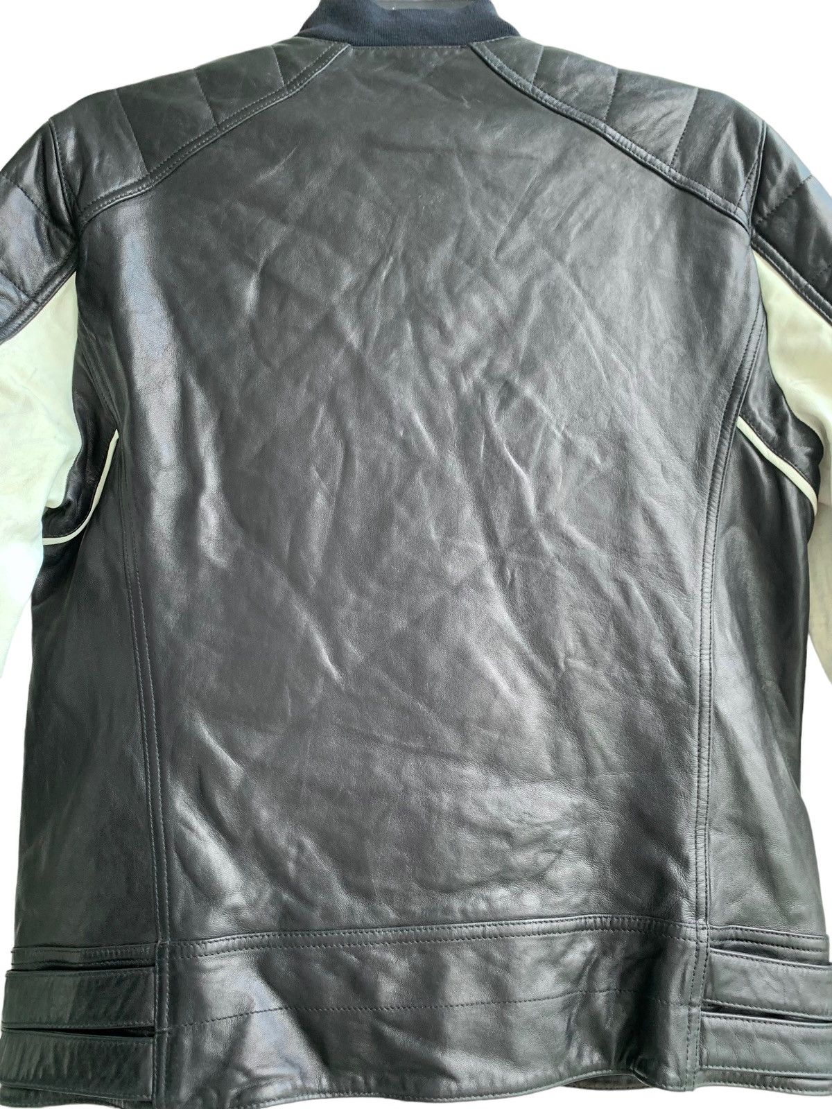 SS 15 Balmain Bomber Bikers Lamb Leather Jacket