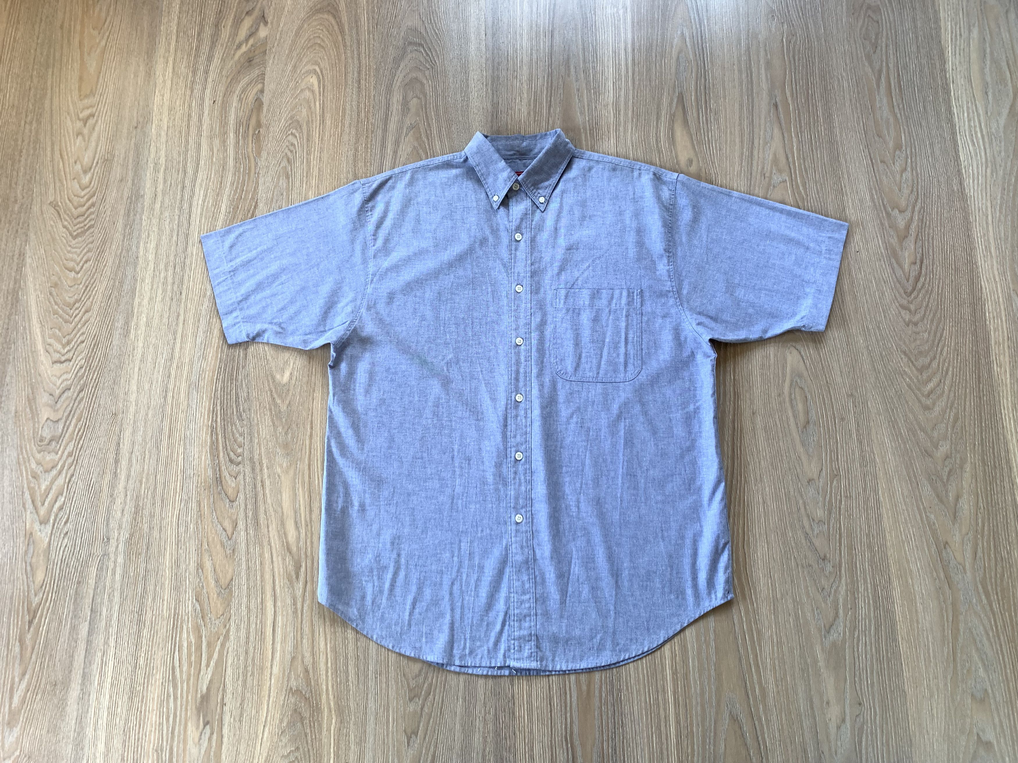Burton Burton Light Blue Cotton Short Sleeve Shirt Size US M / EU 48-50 / 2 - 1 Thumbnail