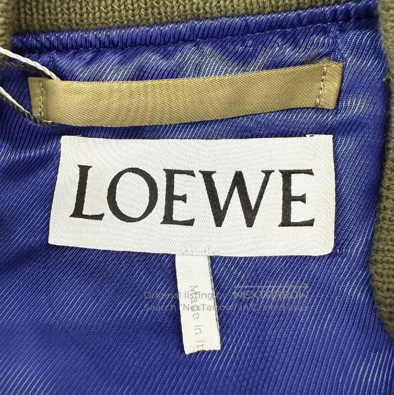 Loewe Loewe Military Green Nylon Bomber Jacket . Size XL / US 12-14 / IT 48-50 - 3 Thumbnail