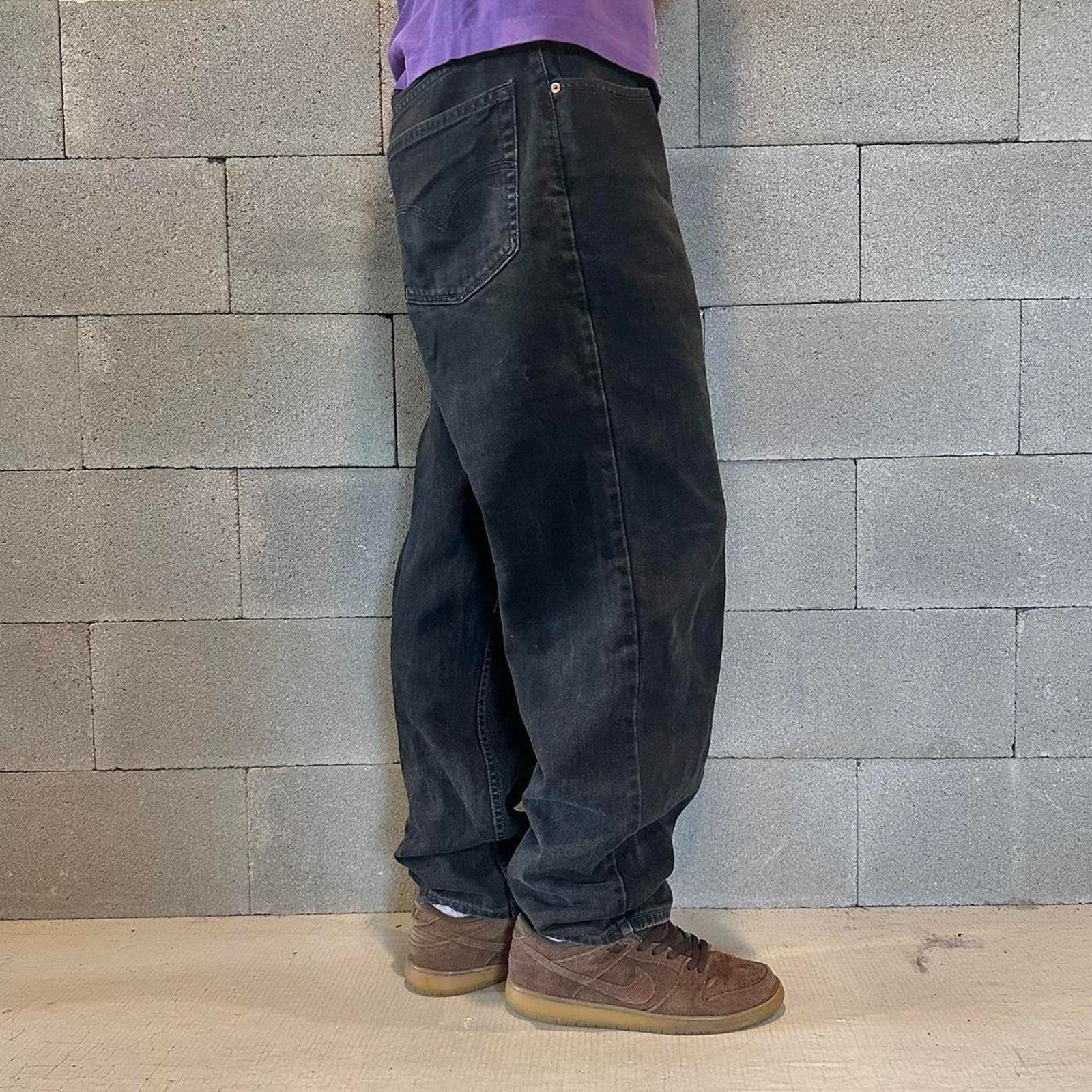 Levi's Vintage 90s levis 550 black jeans Size US 34 / EU 50 - 3 Thumbnail