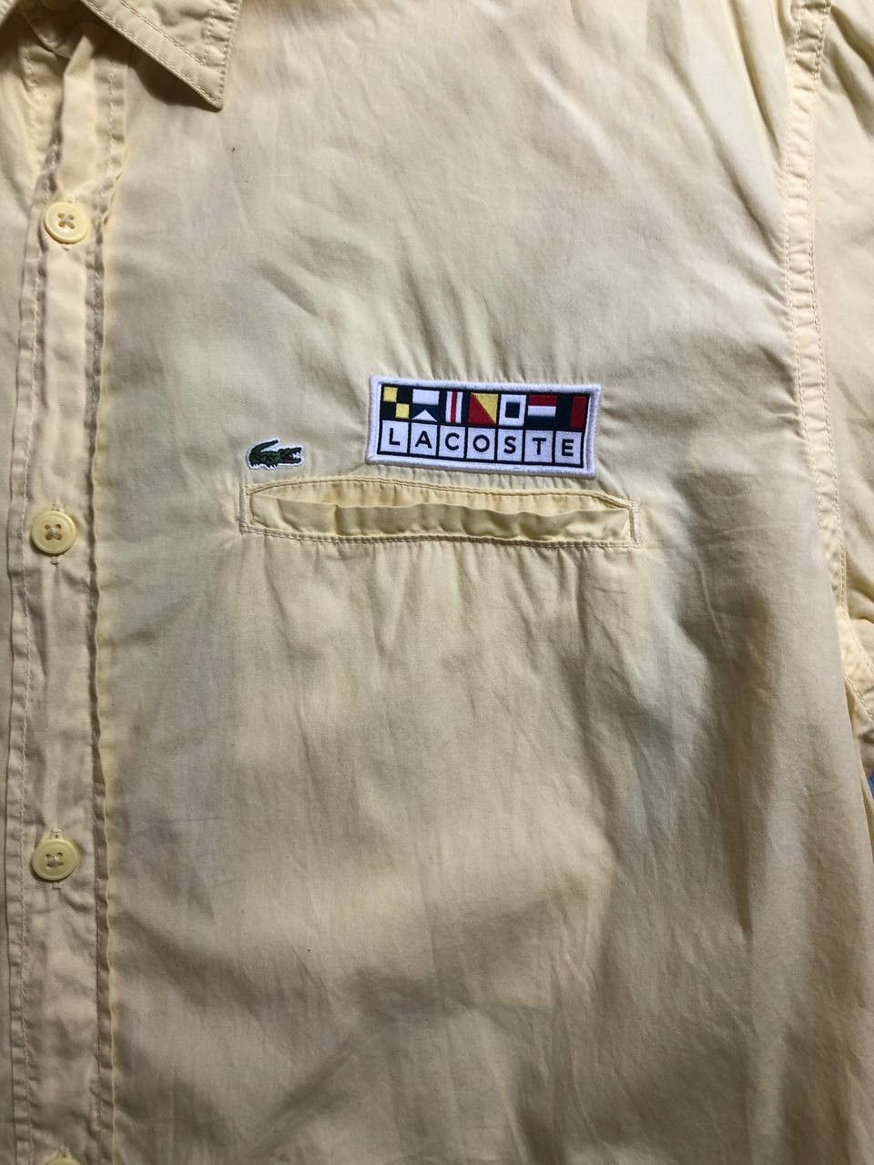 Japanese Brand × Lacoste × Vintage Vintage 90's Lacoste Shirts Short Sleeve Single Pocket Size US L / EU 52-54 / 3 - 18 Thumbnail