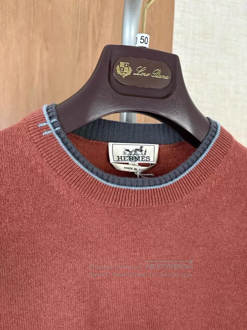 Hermes Hermes Men's Cashmere Knit Sweater Size US M / EU 48-50 / 2 - 2 Thumbnail