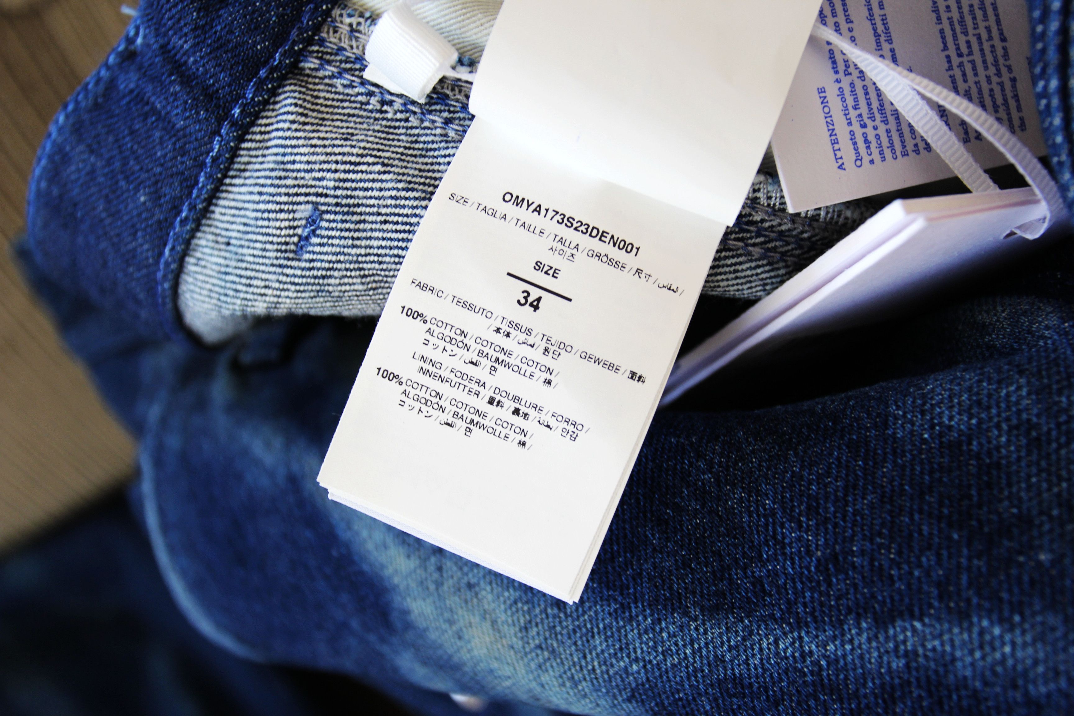 Off-White BNWT AW23 OFF-WHITE BODY SCAN DENIM JEANS 34 Size US 34 / EU 50 - 10 Thumbnail