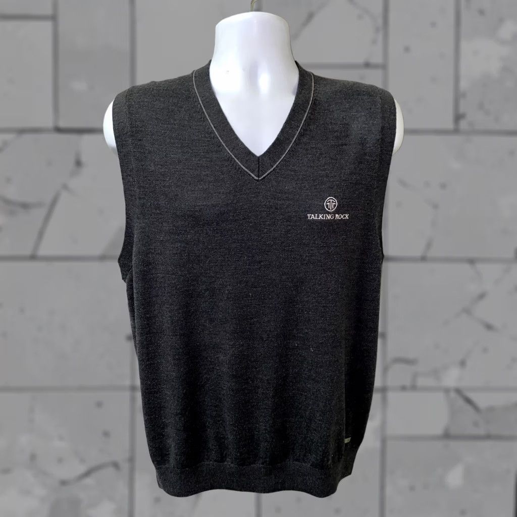 Nike Nike Tiger Woods Collection V-Neck Wool Sweater Vest M Gray Mens Size US M / EU 48-50 / 2 - 1 Thumbnail