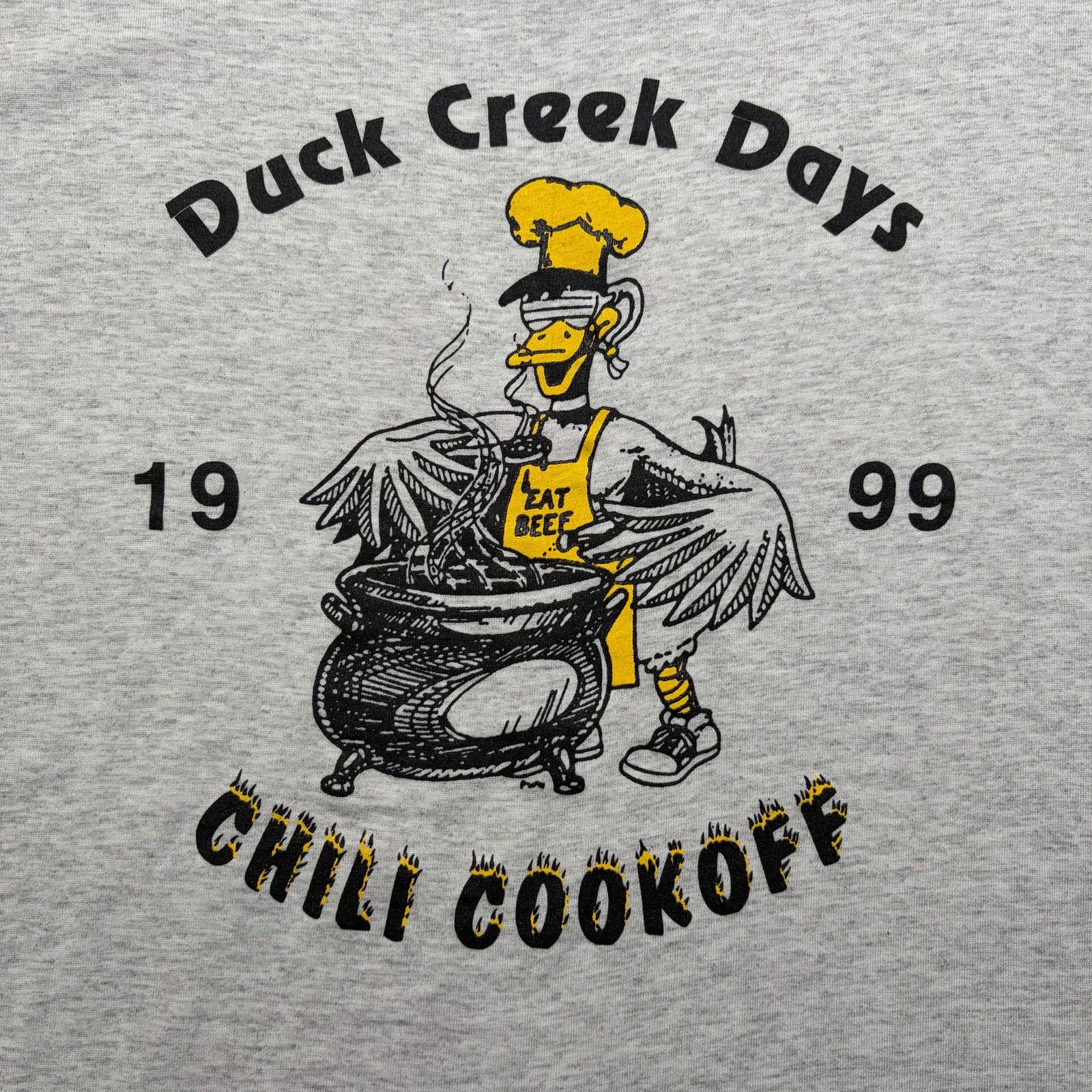 Hanes Vintage Duck Creek Days 1999 Chili Cookoff T-Shirt Men’s L Size US L / EU 52-54 / 3 - 3 Thumbnail
