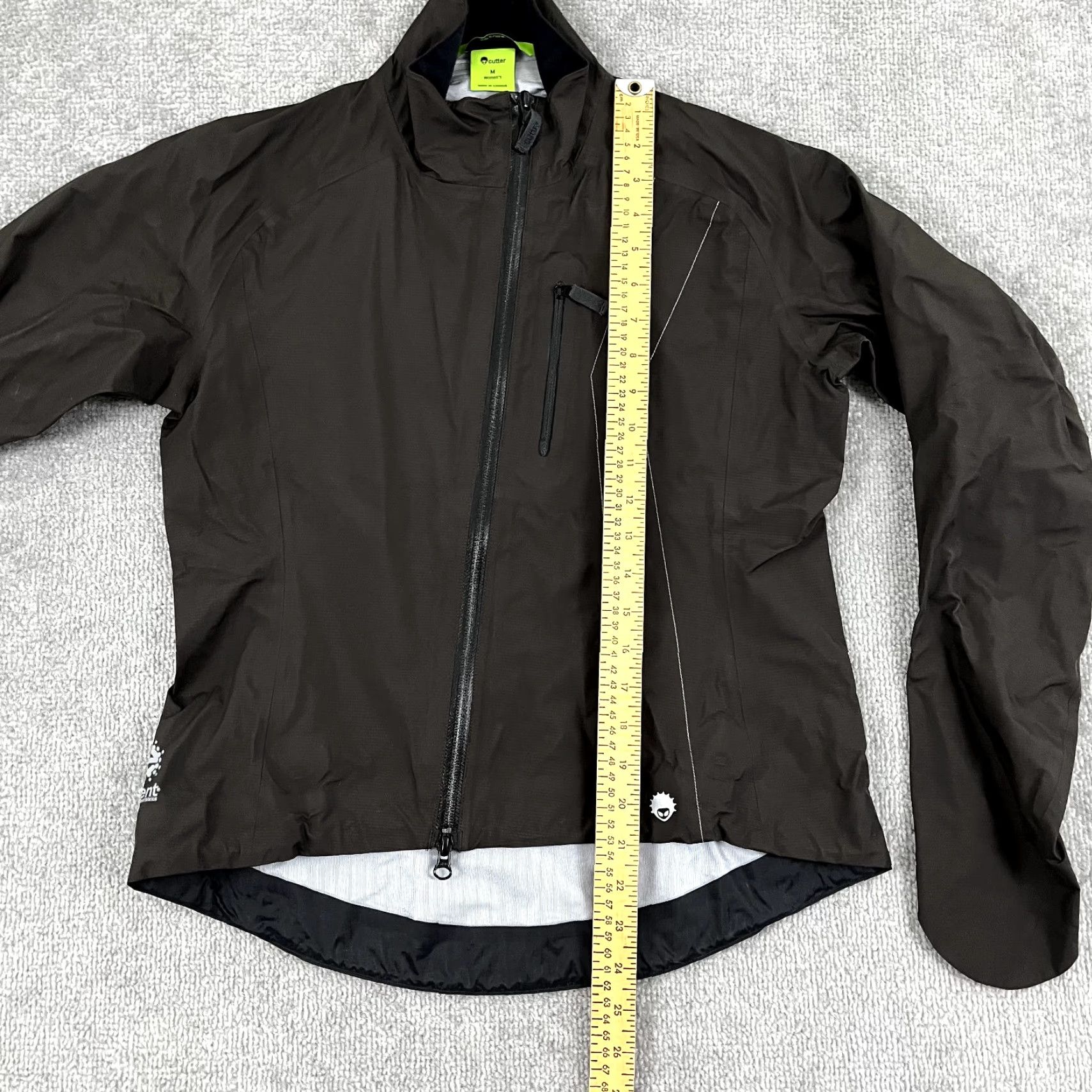 Vintage Cutter Jacket Womens M Faded Black Nylon Waterproof Full Zip Jacket Coat Casual Activewear Sports Outdoor Winter Size M / US 6-8 / IT 42-44 - 5 Thumbnail