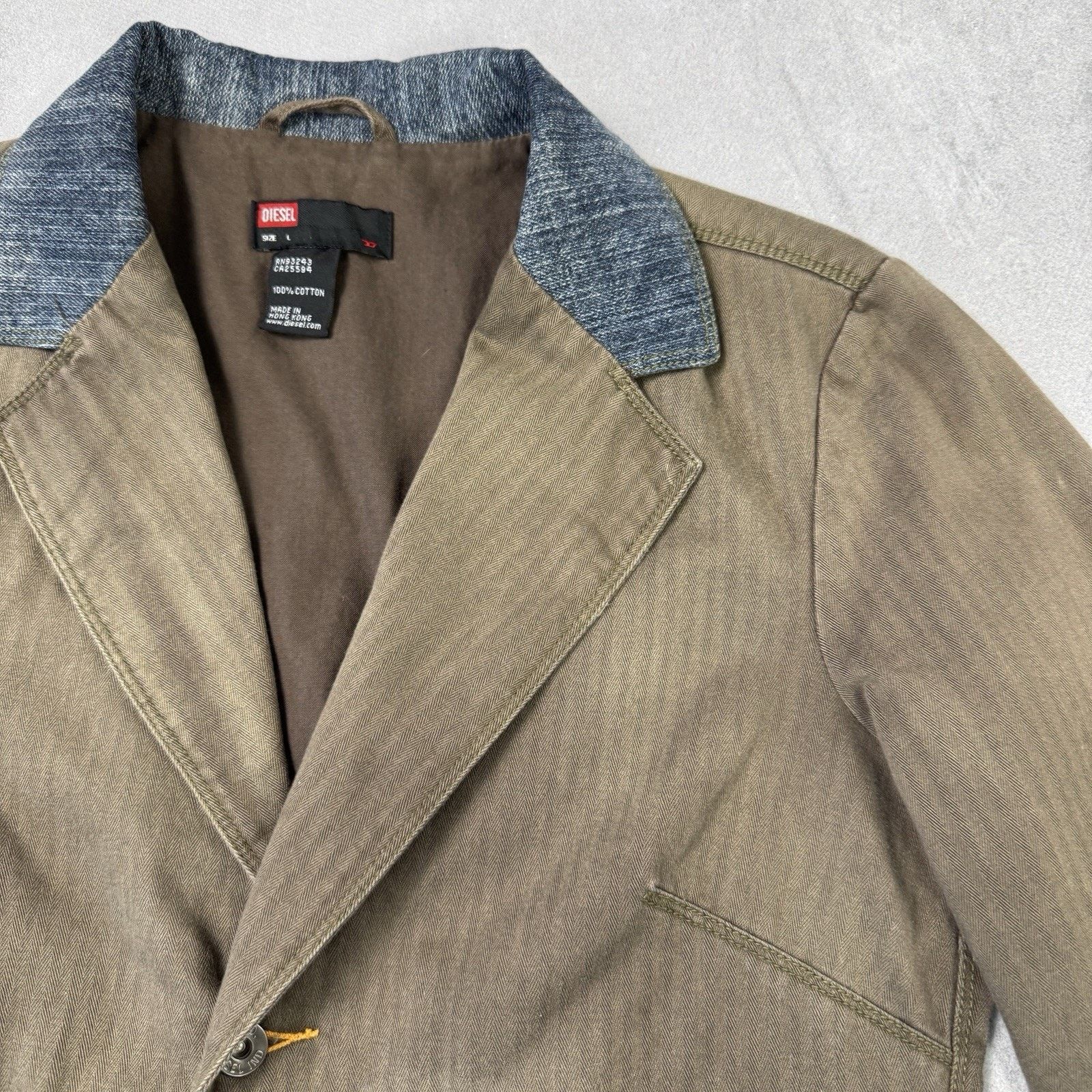 Diesel Vintage Diesel Avant Garde Faded Jacket Blazer Coat Size L Size L / US 10 / IT 46 - 4 Thumbnail