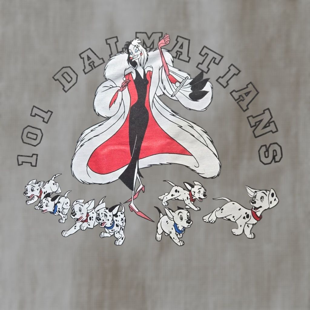 Disney Disney 101 Dalmatians Graphic Tee Adult Mens Gray Large Size US L / EU 52-54 / 3 - 1 Thumbnail