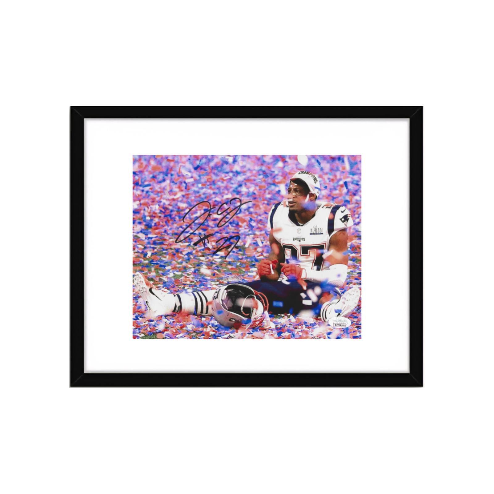 Other J.C. Jackson Patriots Autographed 8x10 Photo coa W/Frame Size ONE SIZE - 2 Thumbnail