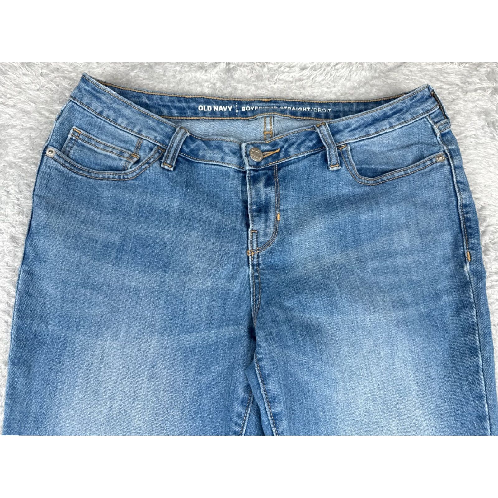 Old Navy Old Navy Jeans Womens 6 Blue Denim Boyfriend Straight Distressed Mid Rise 30x29 Size 28" / US 6 / IT 42 - 4 Thumbnail