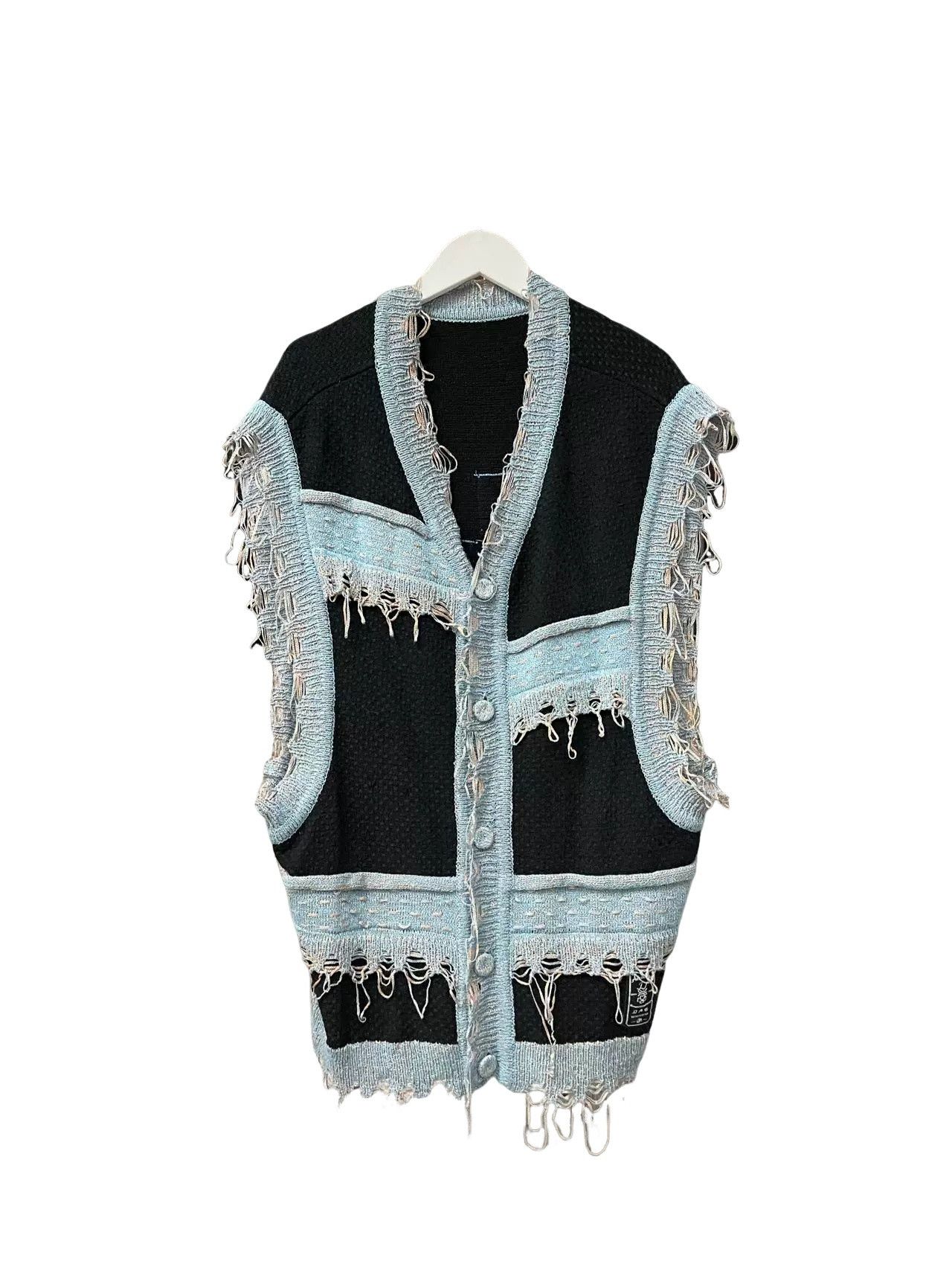 Ader Error Ader Error Distressed Knit Vest Size XS Size US XS / EU 42 / 0 - 1 Thumbnail