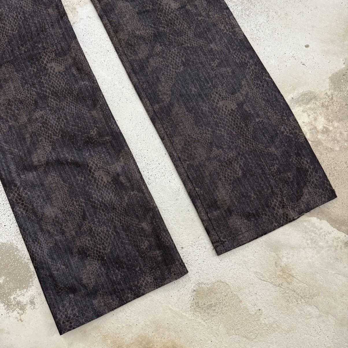 semanticdesign Wide Flare Y2K Semantic Design Snakeskin Tornado Style Pants Size US 30 / EU 46 - 14 Thumbnail