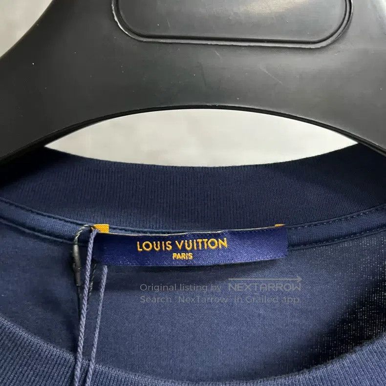 Louis Vuitton Louis Vuitton Blue round collar gradient full print short Size US XL / EU 56 / 4 - 2 Thumbnail
