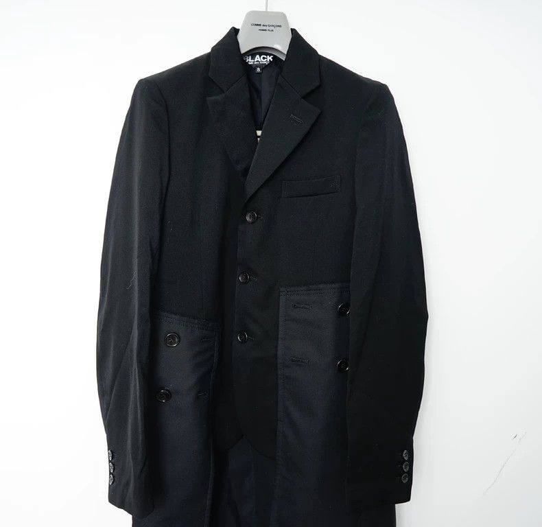 Comme des Garcons Comme Des Garcons Knife cut paneled midi wool blazer Size S / US 4 / IT 40 - 3 Thumbnail