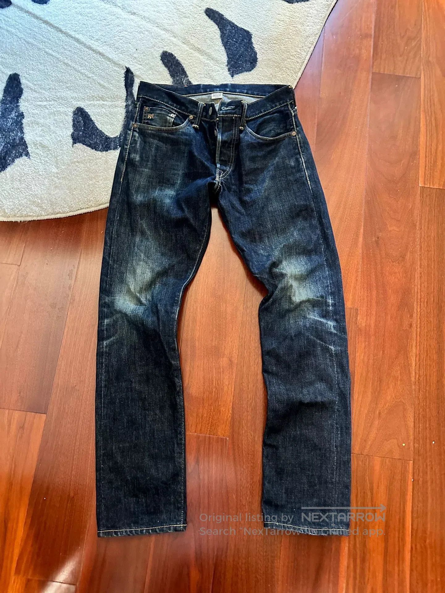RRL Ralph Lauren RRL Slim Fit Selvedge Jean. Size US 30 / EU 46 - 1 Thumbnail