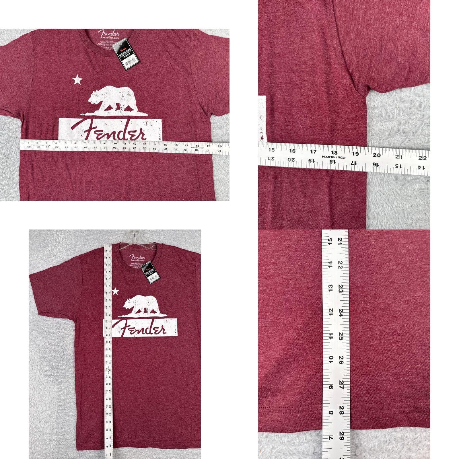 Fender Fender Shirt Men Medium Red Heather California Bear Short Sleeve NEW Shirt Men Medium Red Fender California Bear Short Sleeve NEW Size US M / EU 48-50 / 2 - 8 Thumbnail