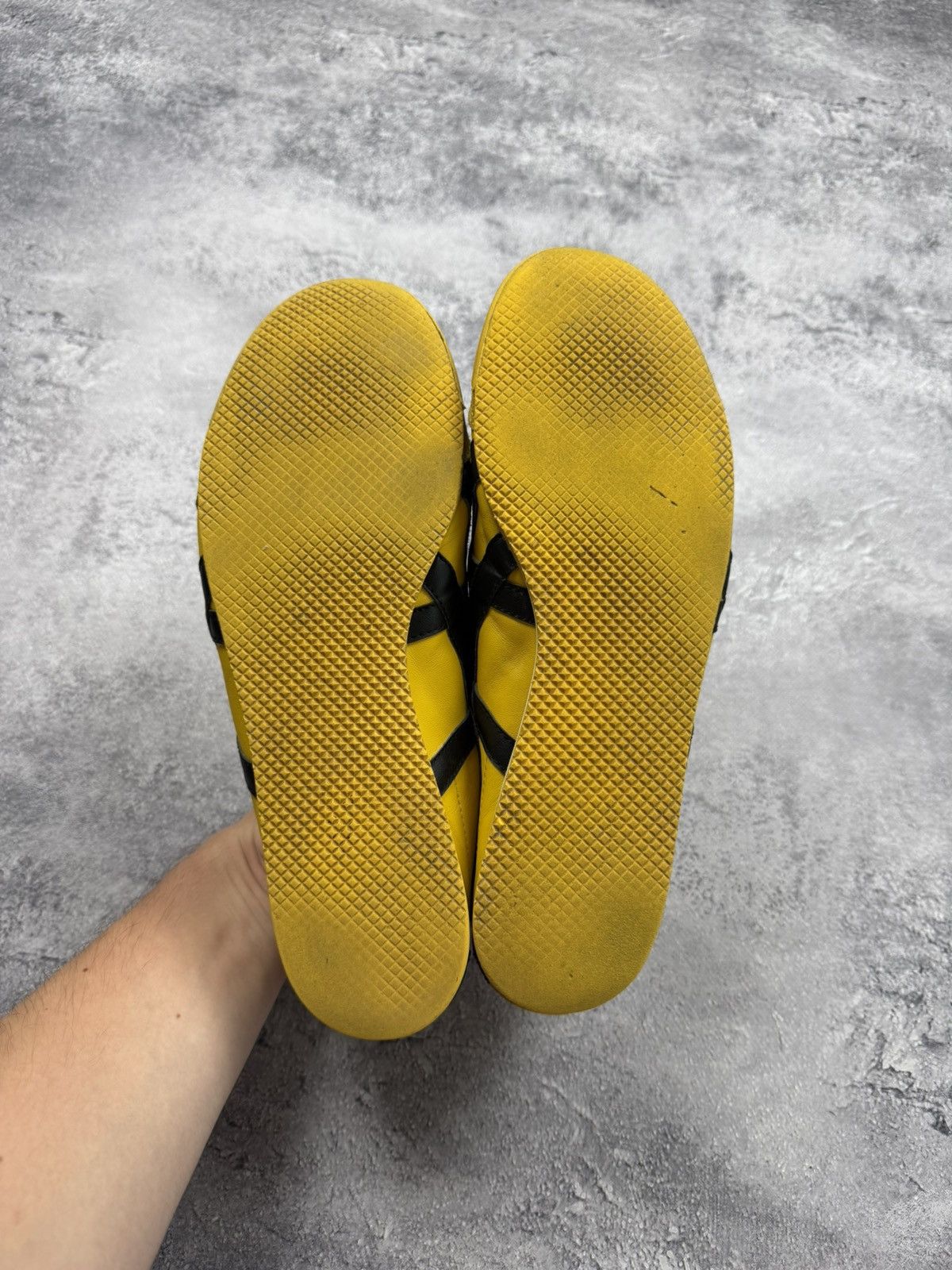 Vintage Asics Onitsuka Tiger Mexico 66 Yellow Sneakers Rare