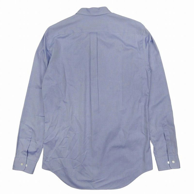 Comme des Garcons Homme Deux Shirt herringbone cut and sew long sleeves cotton Navy Size US M / EU 48-50 / 2 - 2 Thumbnail