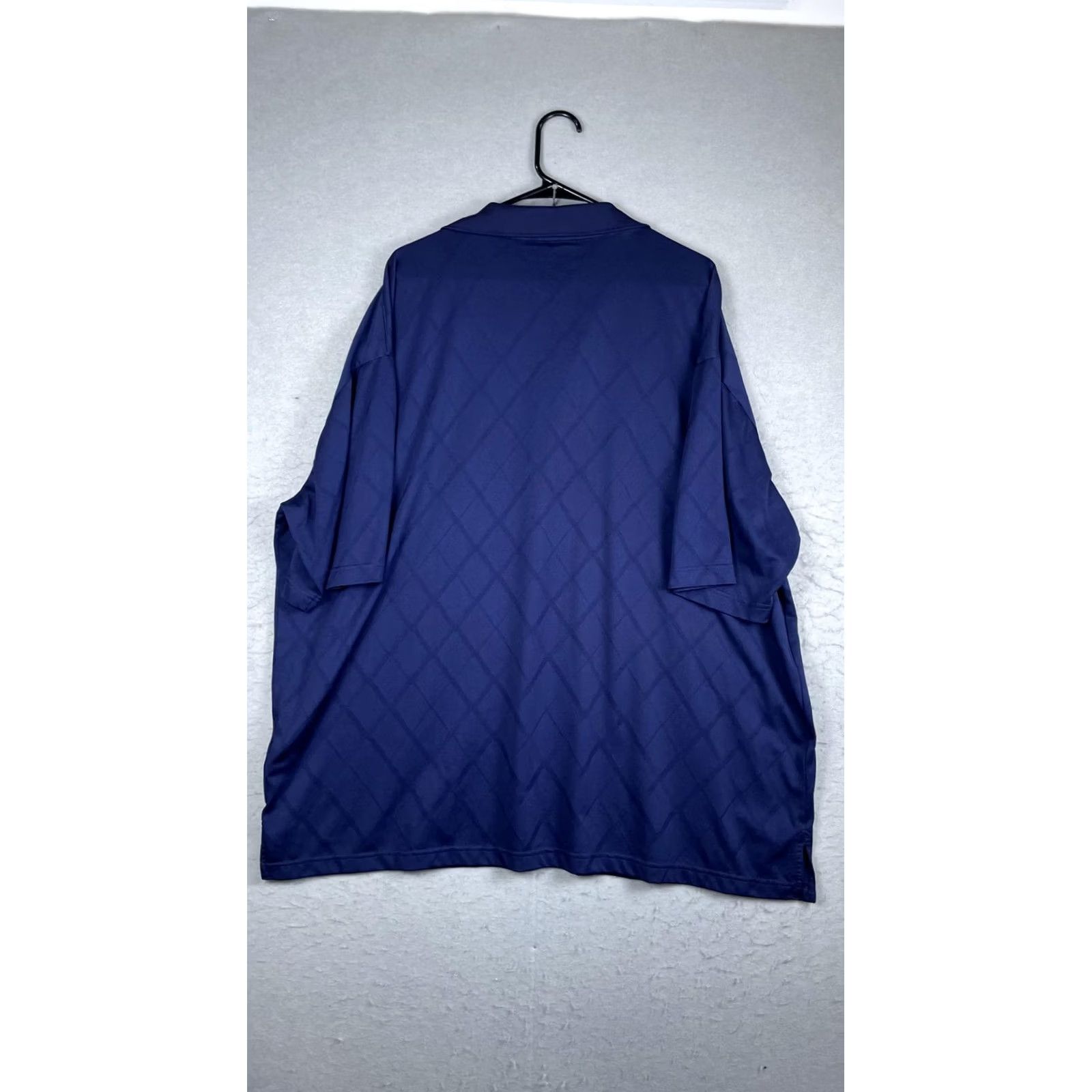 Roundtree & Yorke Roundtree & Yorke Blue Argyle Polo Shirt Mens 3XLT Big & Tall Short Sleeve Size US XXL / EU 58 / 5 - 6 Thumbnail