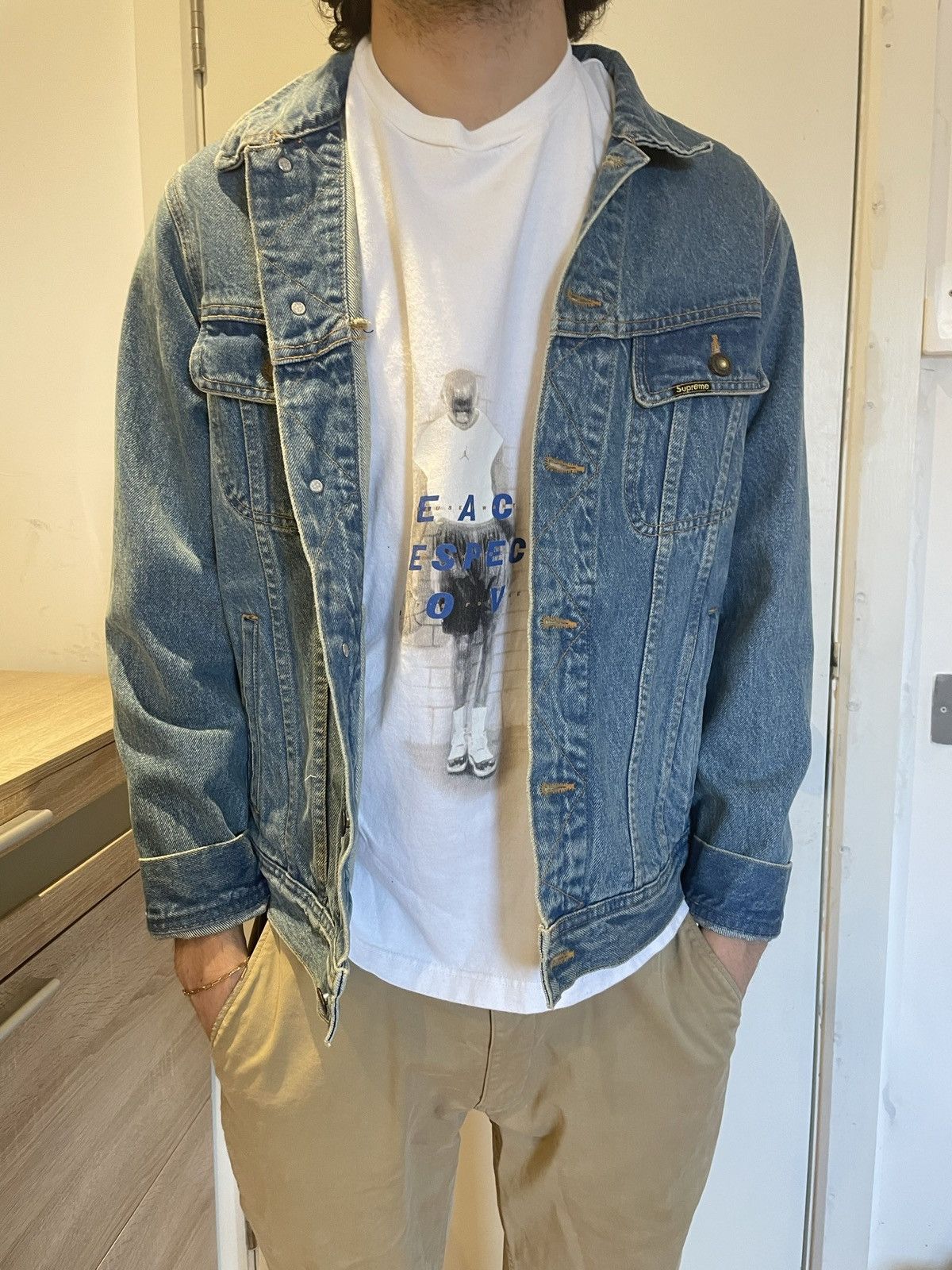 Black Sabbath × Supreme Supreme x Black Sabbath Denim Trucker Jacket Size US S / EU 44-46 / 1 - 1 Thumbnail