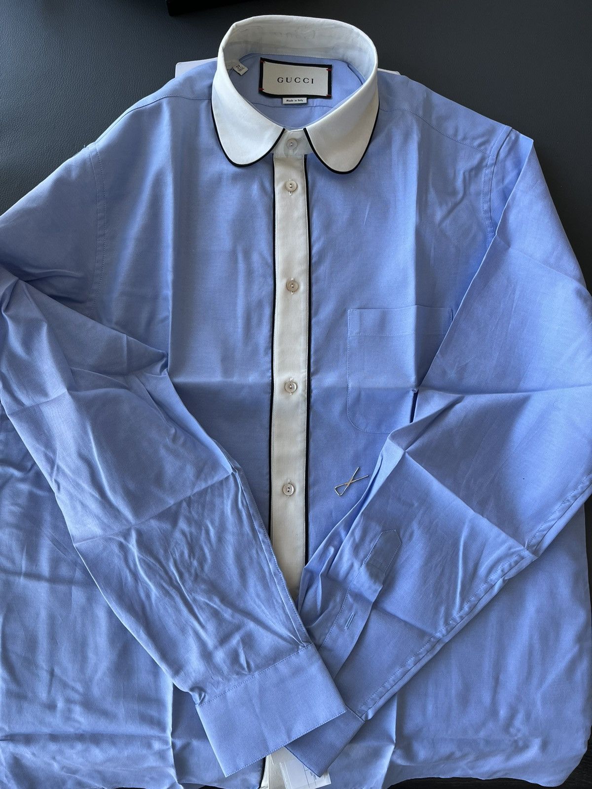 Gucci Rare Gucci Super Runway Oxford Ivory Shirt Brand New Size US L / EU 52-54 / 3 - 7 Thumbnail