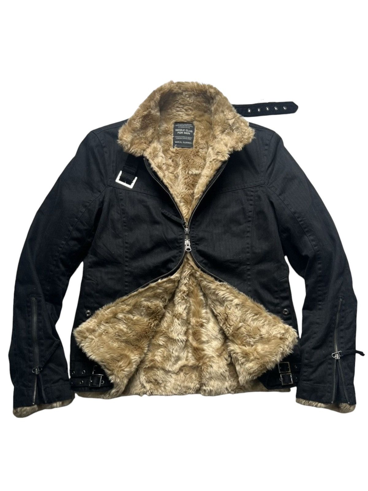 14th Addiction Nicole Club For Men Fur Biker Jacket Vkei Iswn LGB Style Size US M / EU 48-50 / 2 - 2 Thumbnail