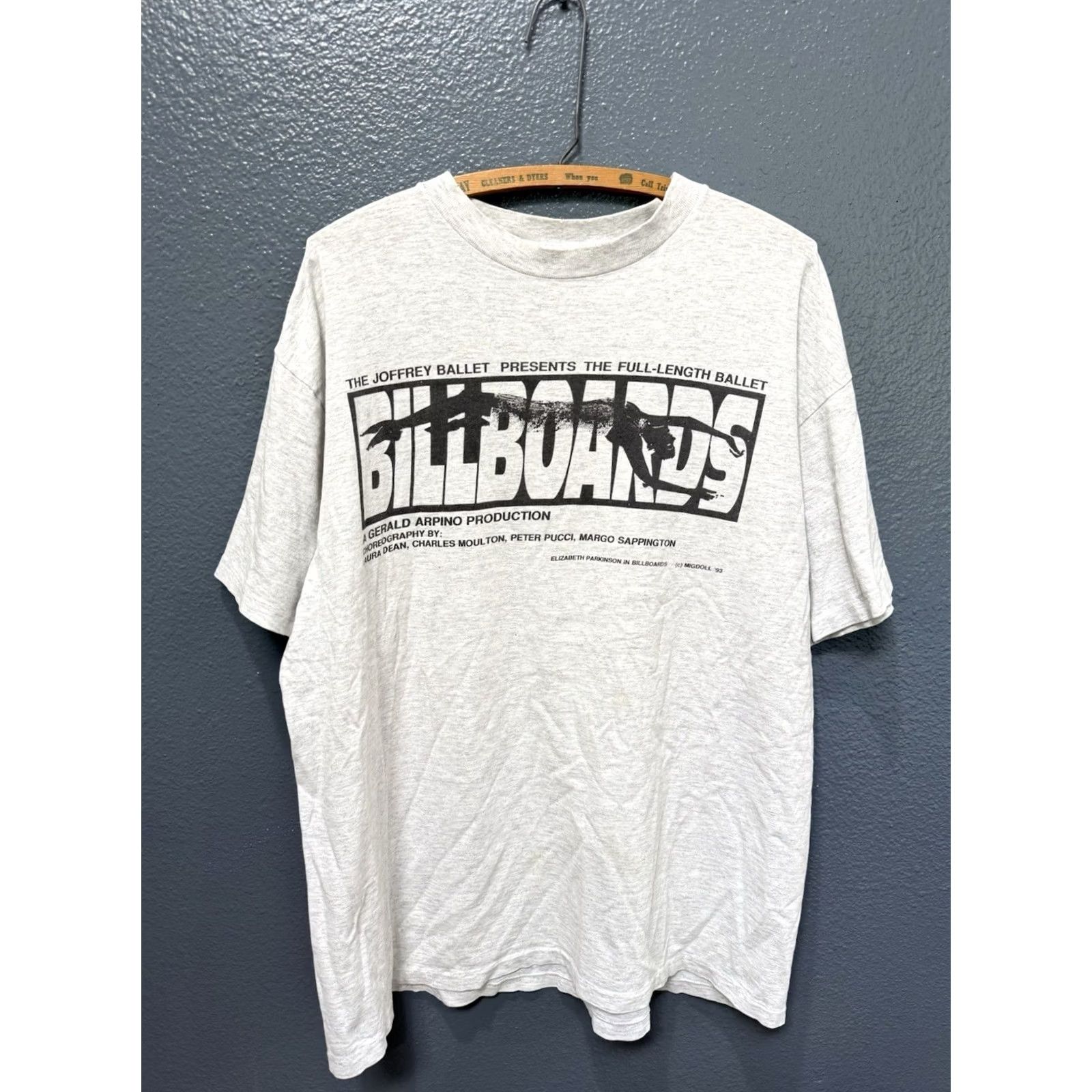 Delta VINTAGE Prince Billboards Ballet Gray Tee Shirt XL 1990s Delta Shirt Mens Size US XL / EU 56 / 4 - 4 Thumbnail