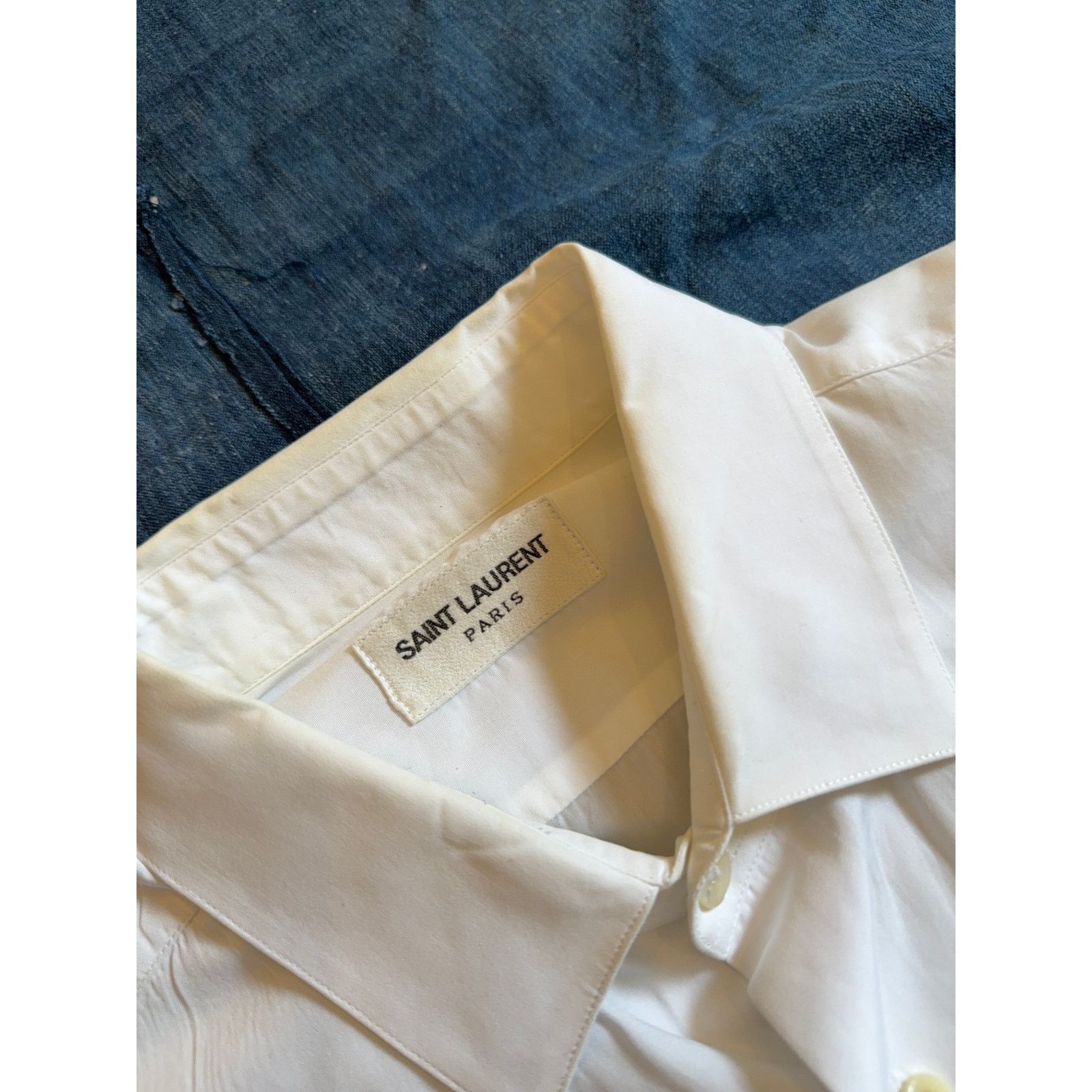 Saint Laurent Paris Dress Shirt - 39 - White - SLP - Hedi