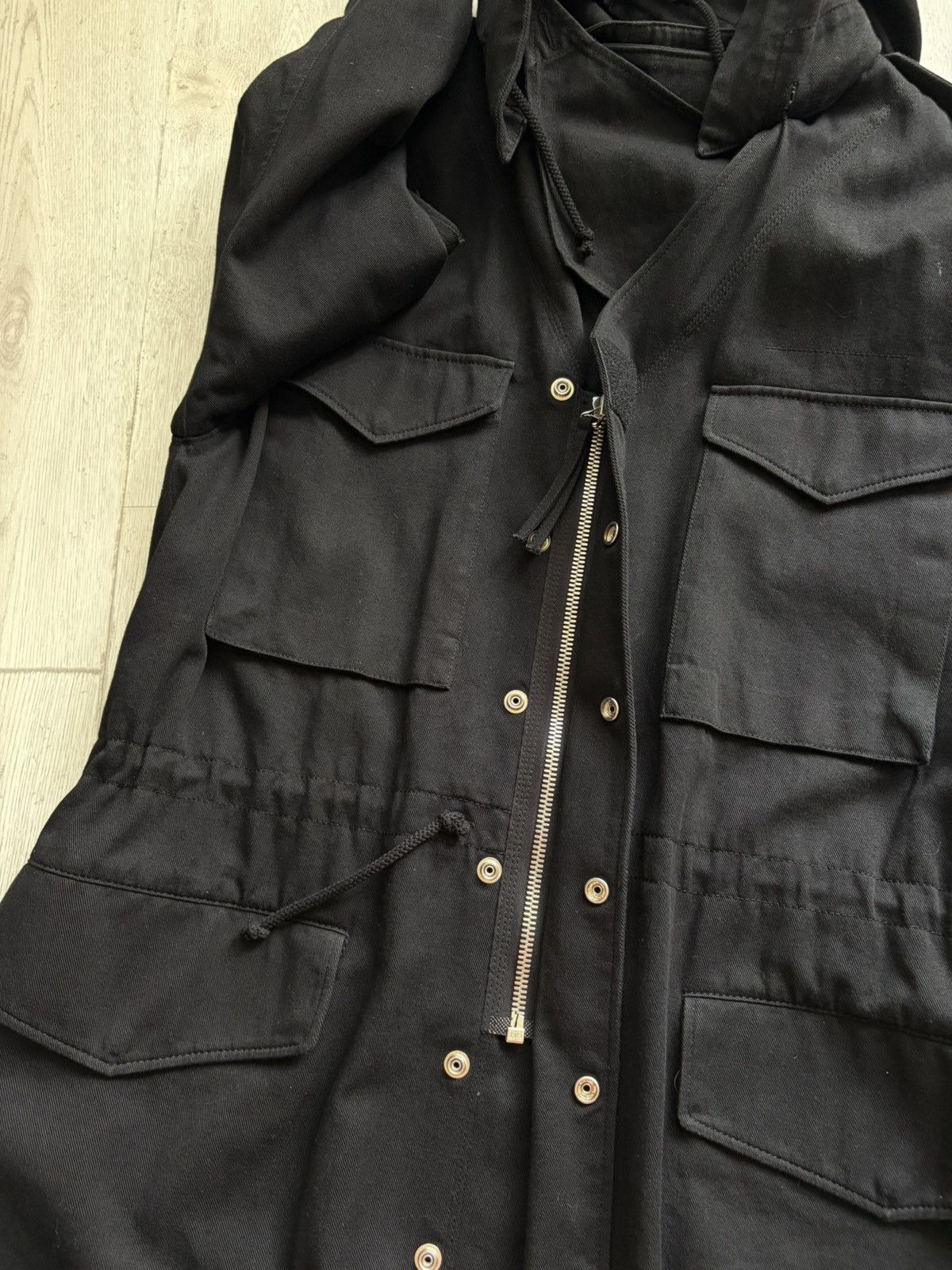 Maison Margiela Maison Margiela Black Hooded Field Jacket Parka Size US L / EU 52-54 / 3 - 13 Thumbnail