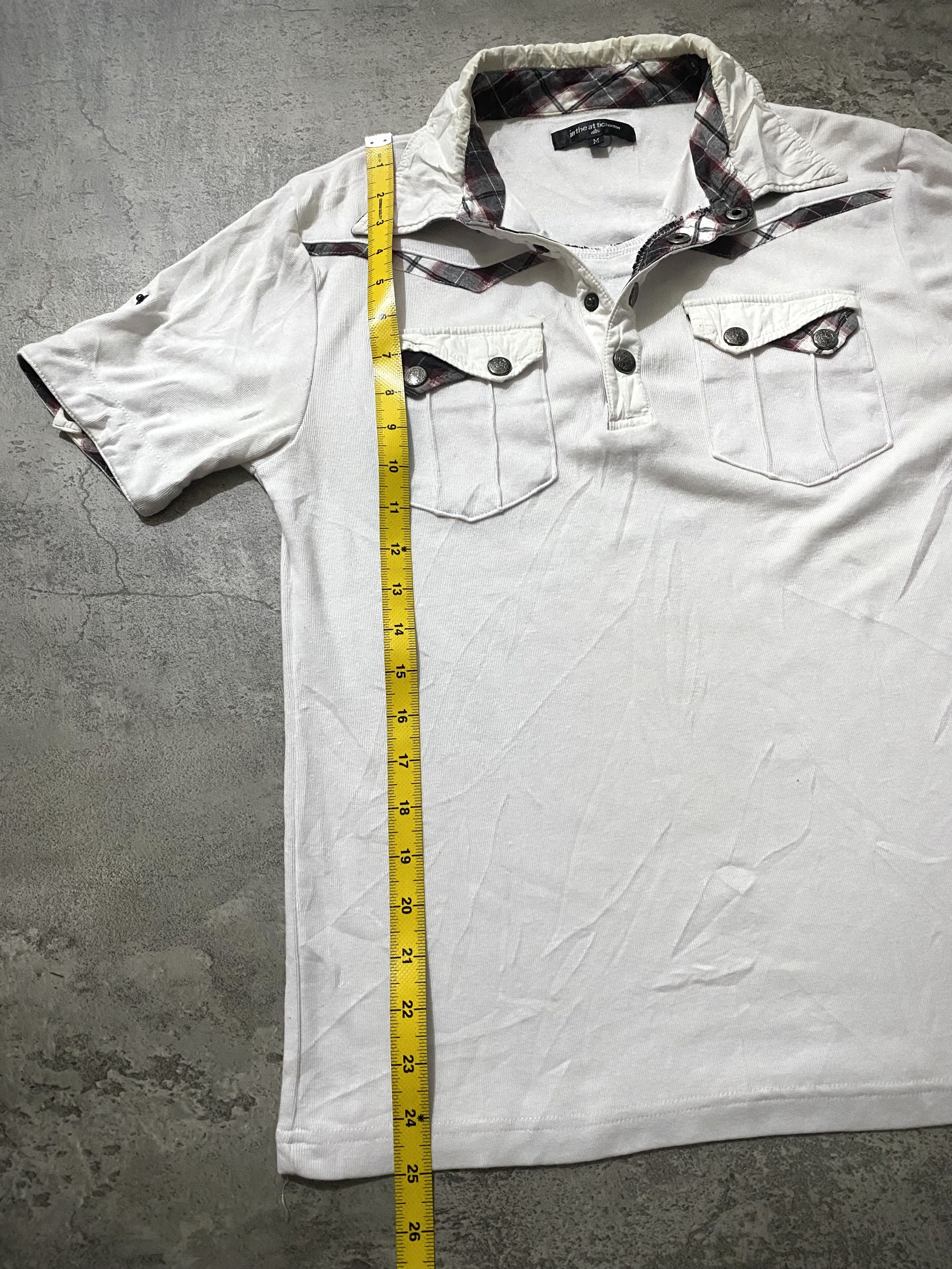 In The Attic INTHEATTIC HOMME DOUBLE LAYER BONDAGE POLO SHIRT Size US M / EU 48-50 / 2 - 13 Thumbnail