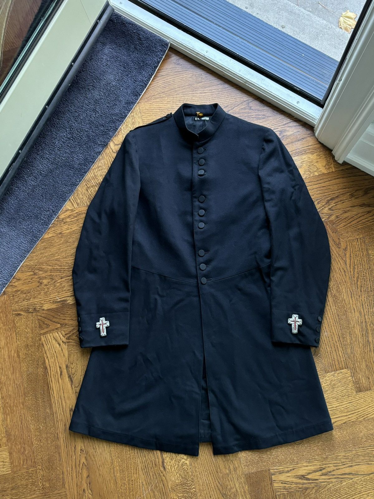 Other Antique Knights Templar Frock Coat Freemasons Lilley Co Robe Size US S / EU 44-46 / 1 - 23 Thumbnail