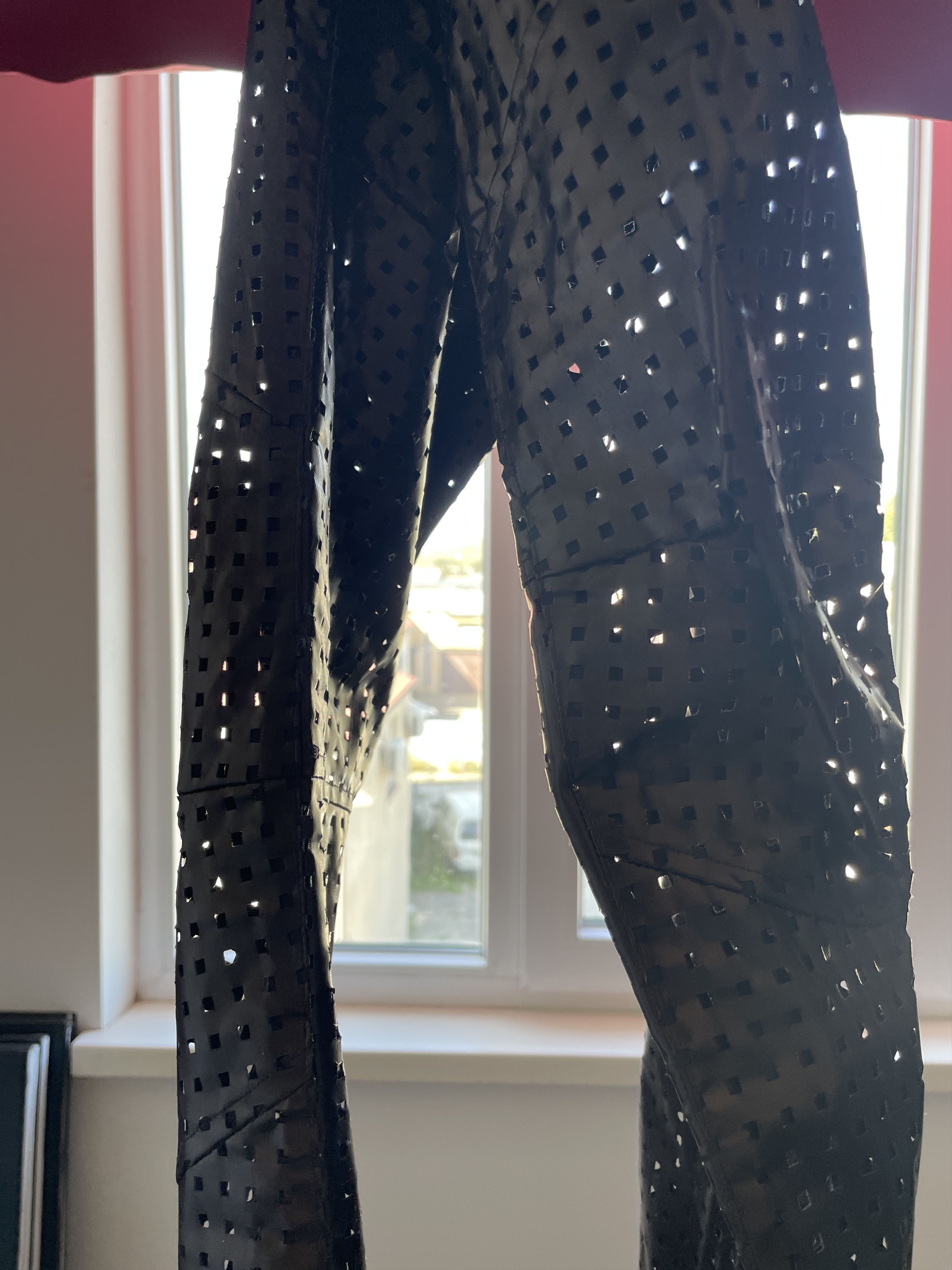 Issey Miyake Issey Miyake S/S 1996 Womens Vinyl Perforated Zip Pants Size 30" / US 8 / IT 44 - 12 Thumbnail