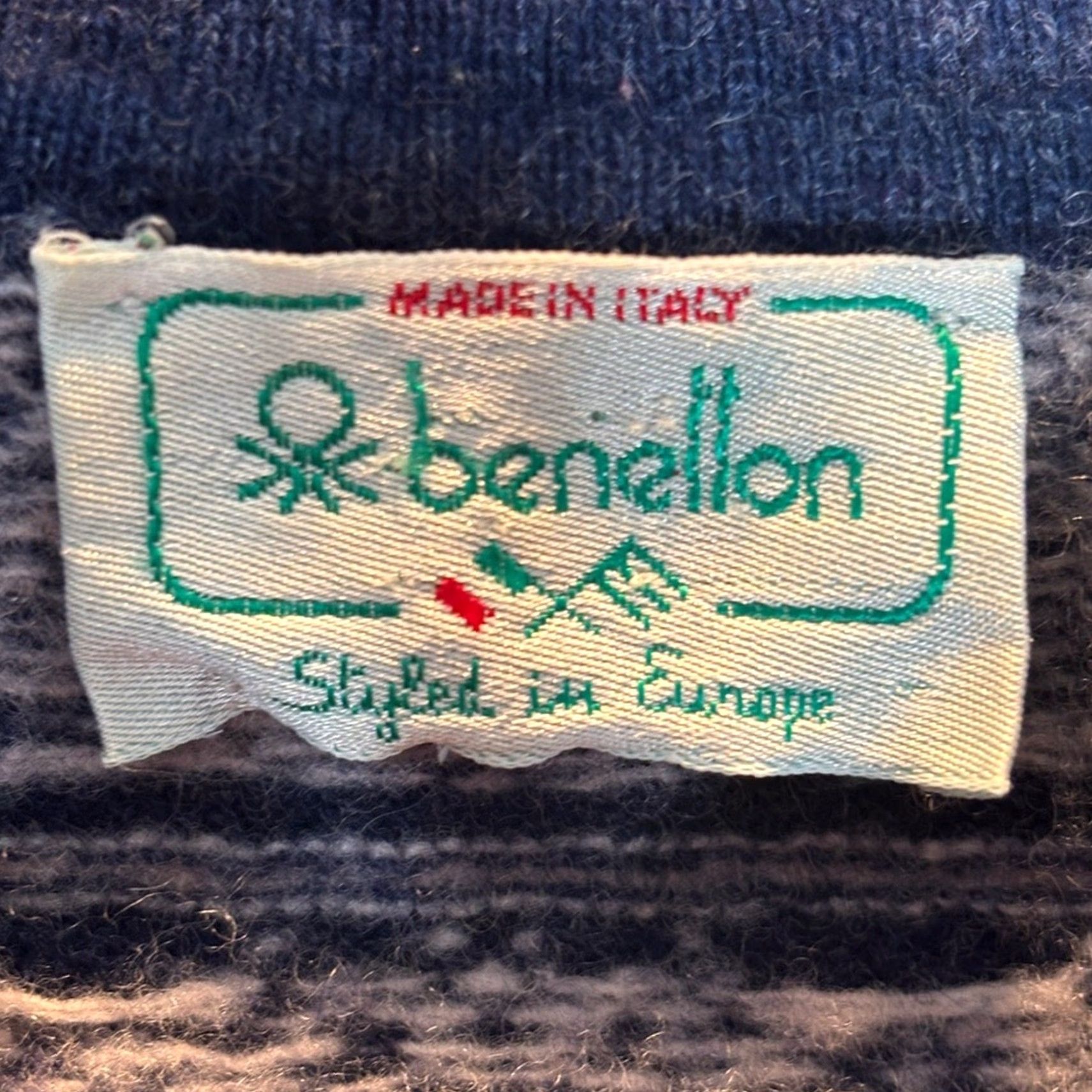 Benetton VINTAGE Benetton Made in Italy Laine Wool Nordic Knit Sweater XL Mens Size US XL / EU 56 / 4 - 6 Thumbnail