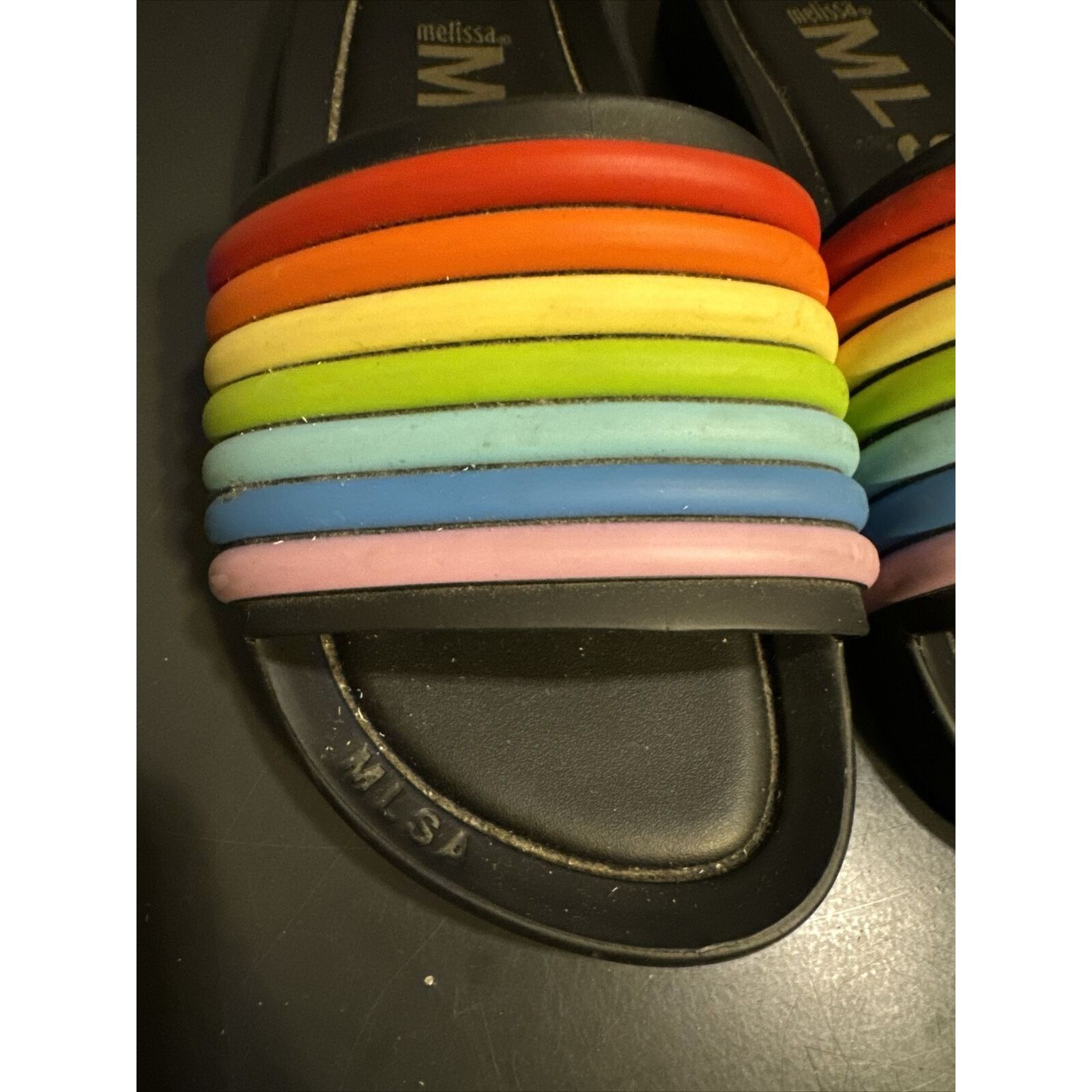 Melissa Melissa MLSA Vivienne West Westwood 3D Rainbow Sliders US8/E Size US 8 / IT 38 - 10 Thumbnail