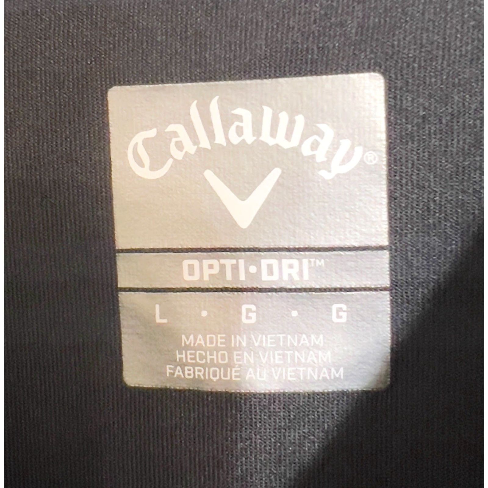 Callaway Callaway Opti Dri Golf Polo Shirt L Mens Black Logo Polyester Active Stretch Size US L / EU 52-54 / 3 - 2 Thumbnail