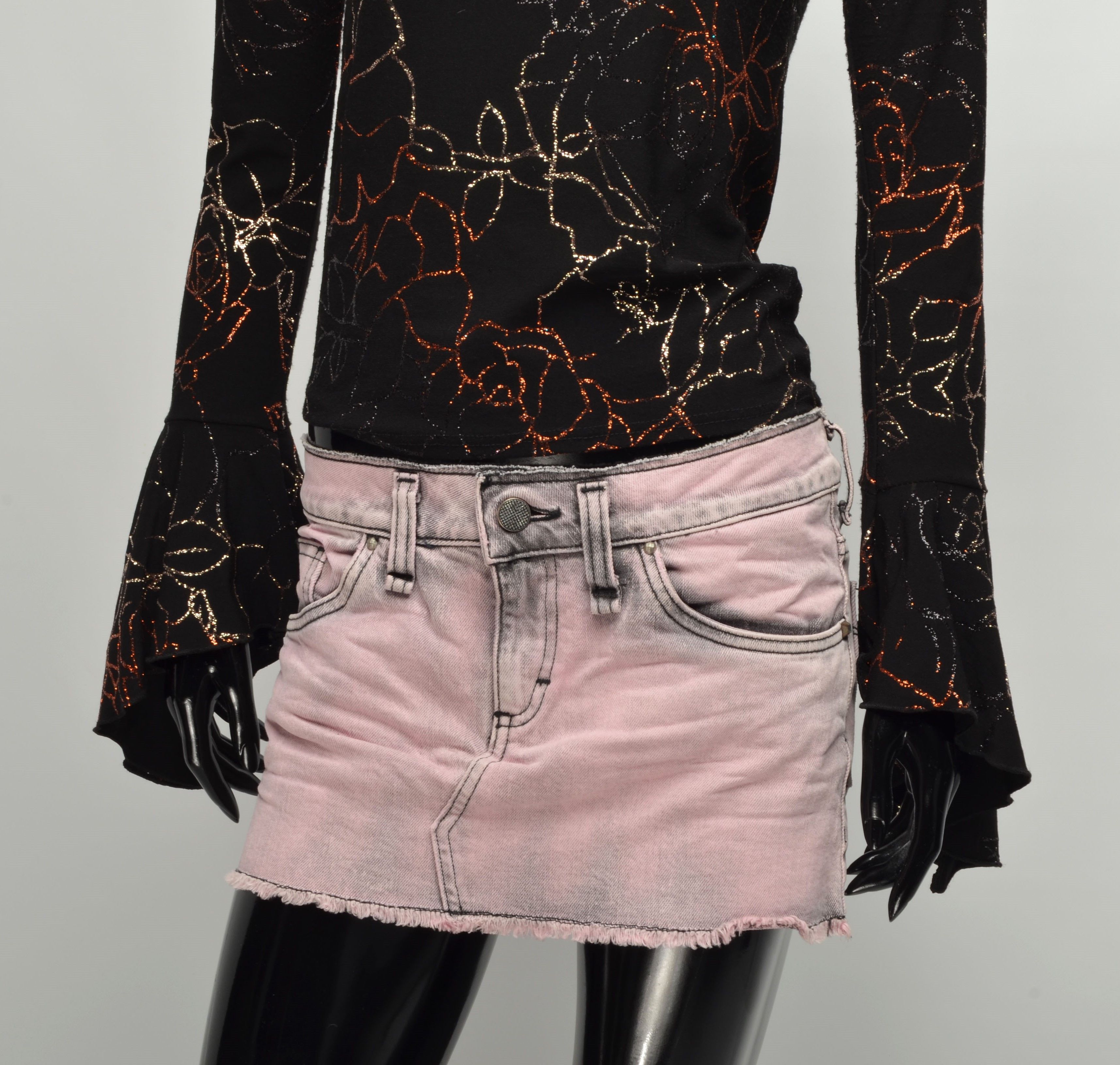 Vintage Vintage Y2K Cute Shine Mesh Longsleeve Top Size M / US 6-8 / IT 42-44 - 3 Thumbnail