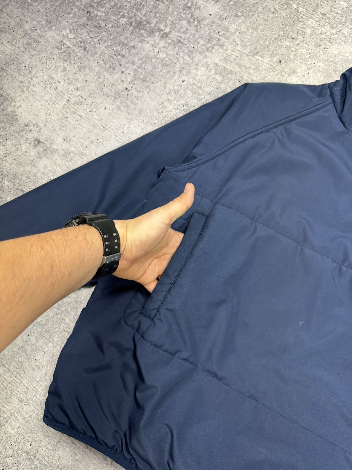 Nike × Vintage Vintage Nike 90’s Y2K Style Drill Nylon Anorak Bomber Jacket Size US S / EU 44-46 / 1 - 12 Thumbnail