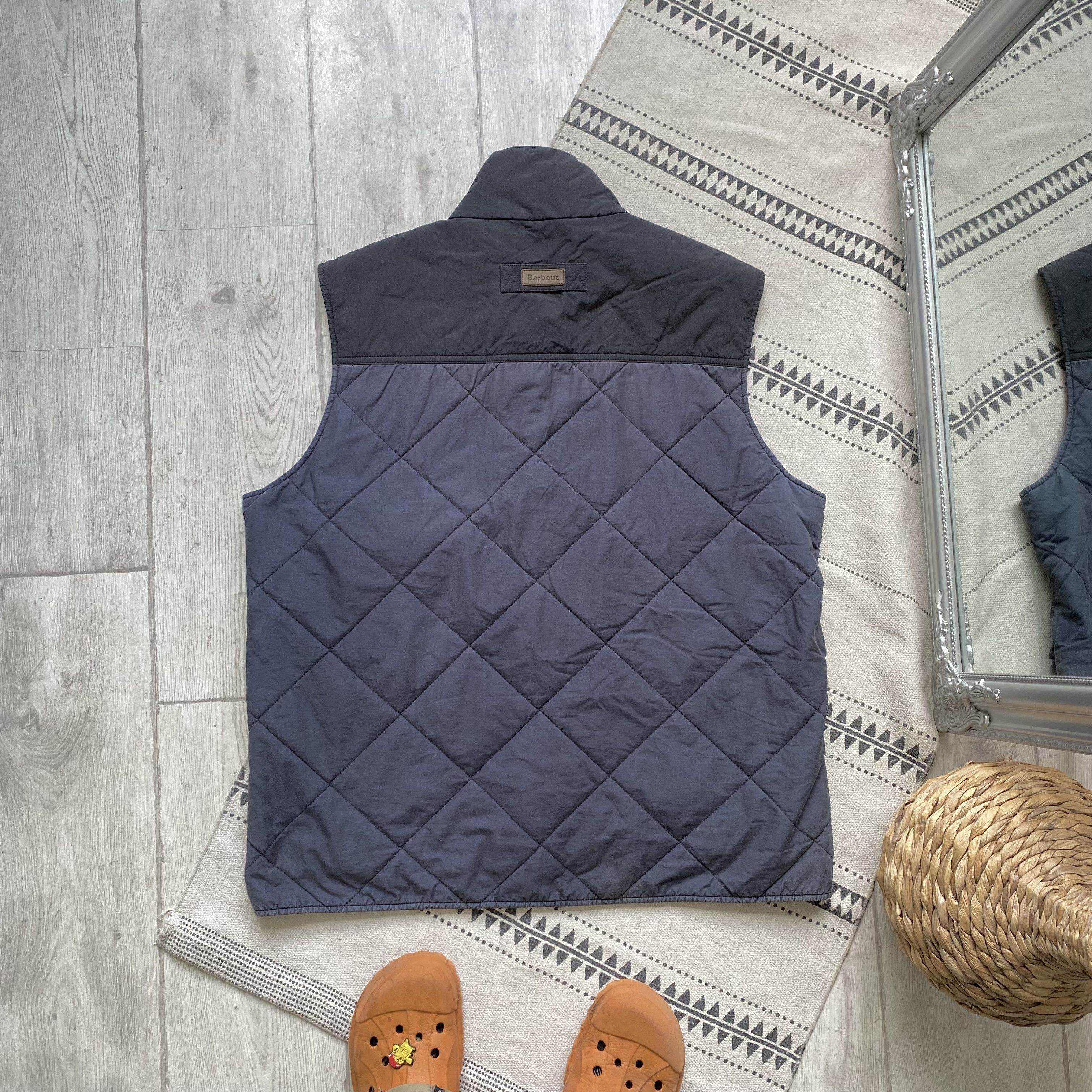 Barbour 🦆 Vintage Faded Barbour vest quilted jacket Size US XL / EU 56 / 4 - 8 Thumbnail