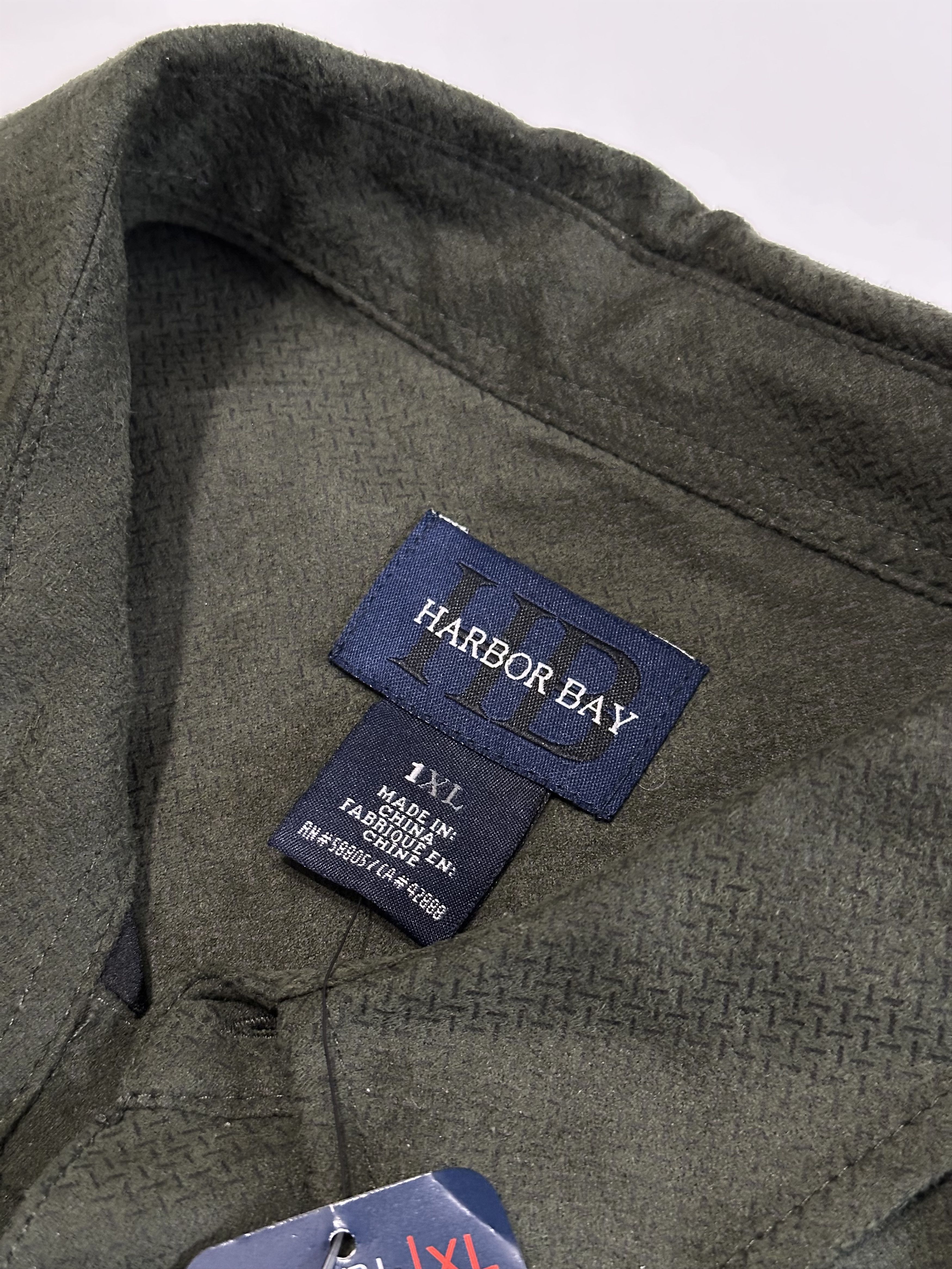 Other Harbor Bay Men’s Long Sleeve Button Down XL Olive Green NWT Size US XL / EU 56 / 4 - 3 Thumbnail