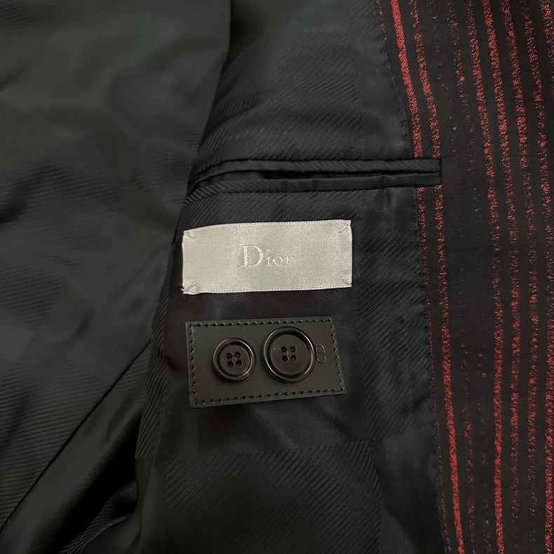 Dior Dior 16fw red line wool suit 2501-Nextarrow Size 48R - 3 Thumbnail