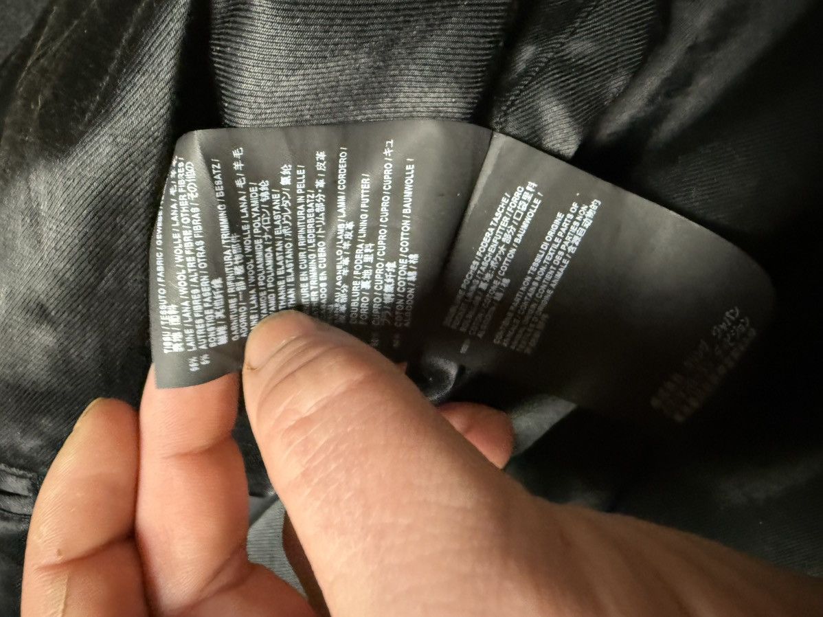 Saint Laurent Paris F/W18 Blacked Out Teddy Jacket by Anthony Vaccarelo Size US M / EU 48-50 / 2 - 6 Thumbnail