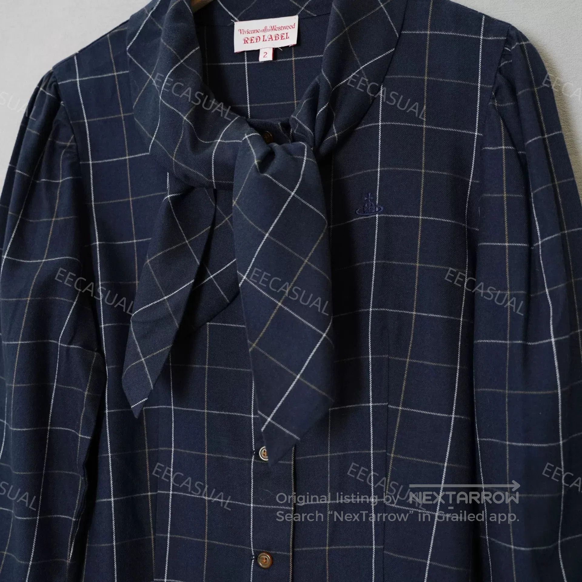 Other Vivienne Westwood Navy Checkered Shirt. Size L / US 10 / IT 46 - 4 Thumbnail