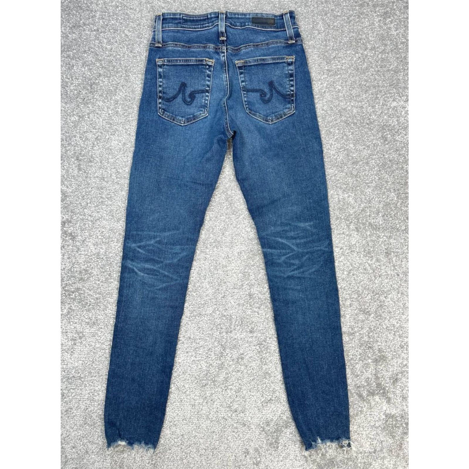 Vintage AG Adriano Goldschmied Farrah Jeans Women 26 Regular High Rise Blue Skinny Denim 5-Pocket Modern Style Size 26" / US 2 / IT 38 - 2 Thumbnail