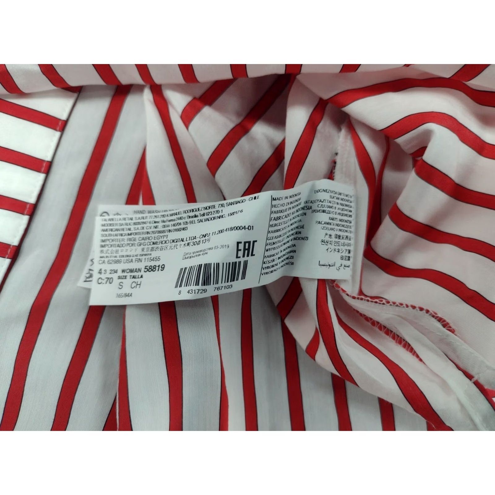 Vintage MNG Suit Shirt Sleeveless Button-Down V Neck White/Red Stripes 4 Womens Tunic Lace Sleeve-less Top Button Up Women Size S / US 4 / IT 40 - 7 Thumbnail