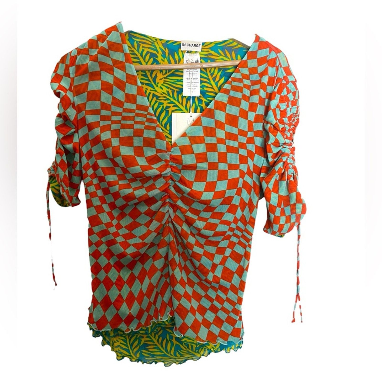 Diane von Furstenberg Diane Von Furstenberg Abriella Reversible Printed Top XL Size XL / US 12-14 / IT 48-50 - 3 Thumbnail