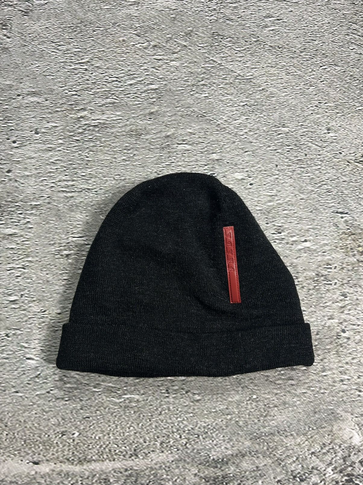 Prada Prada Sport 00s Beanie Wool Hat Red Label Logo | Grailed
